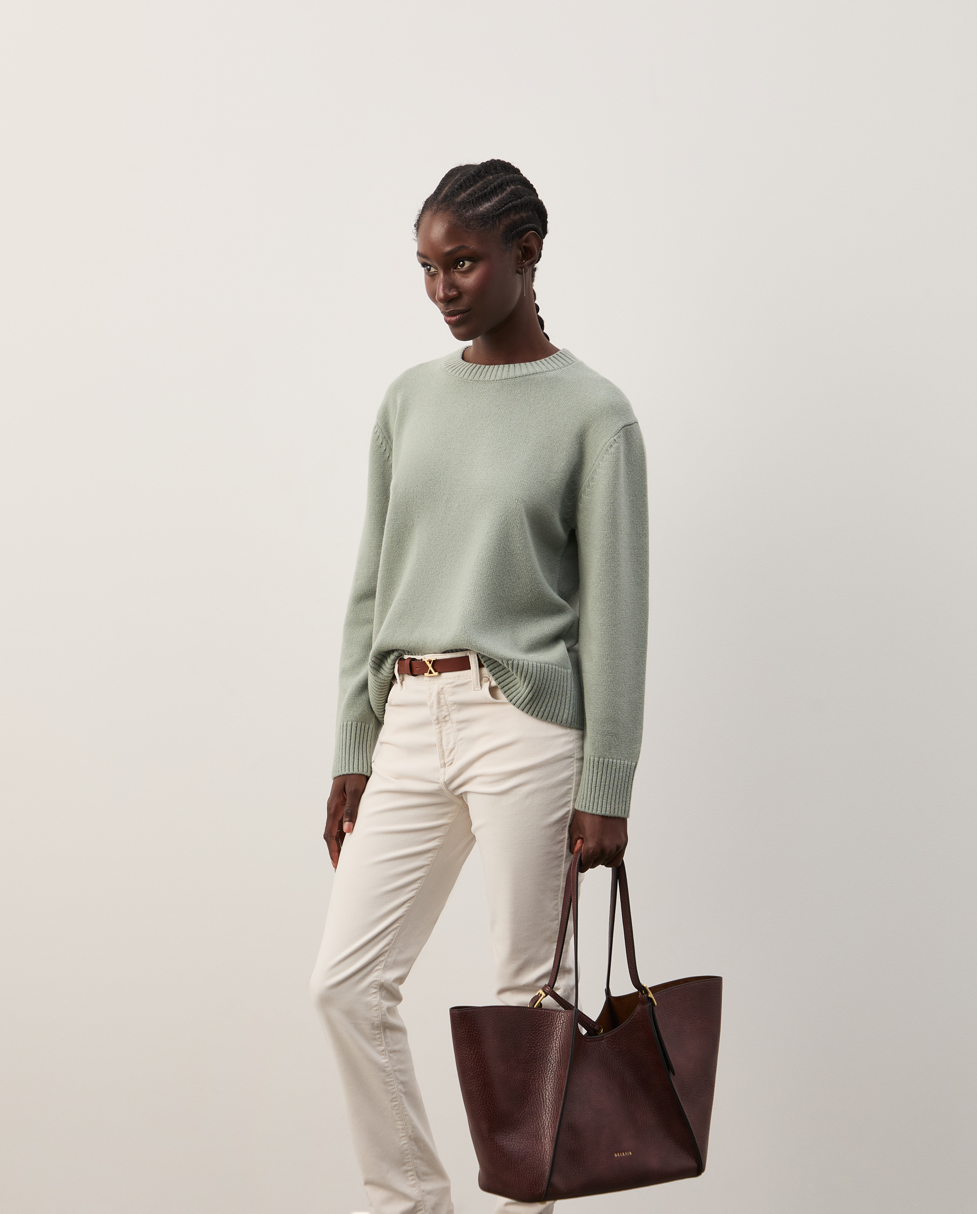 Wool-blend knitted jumper