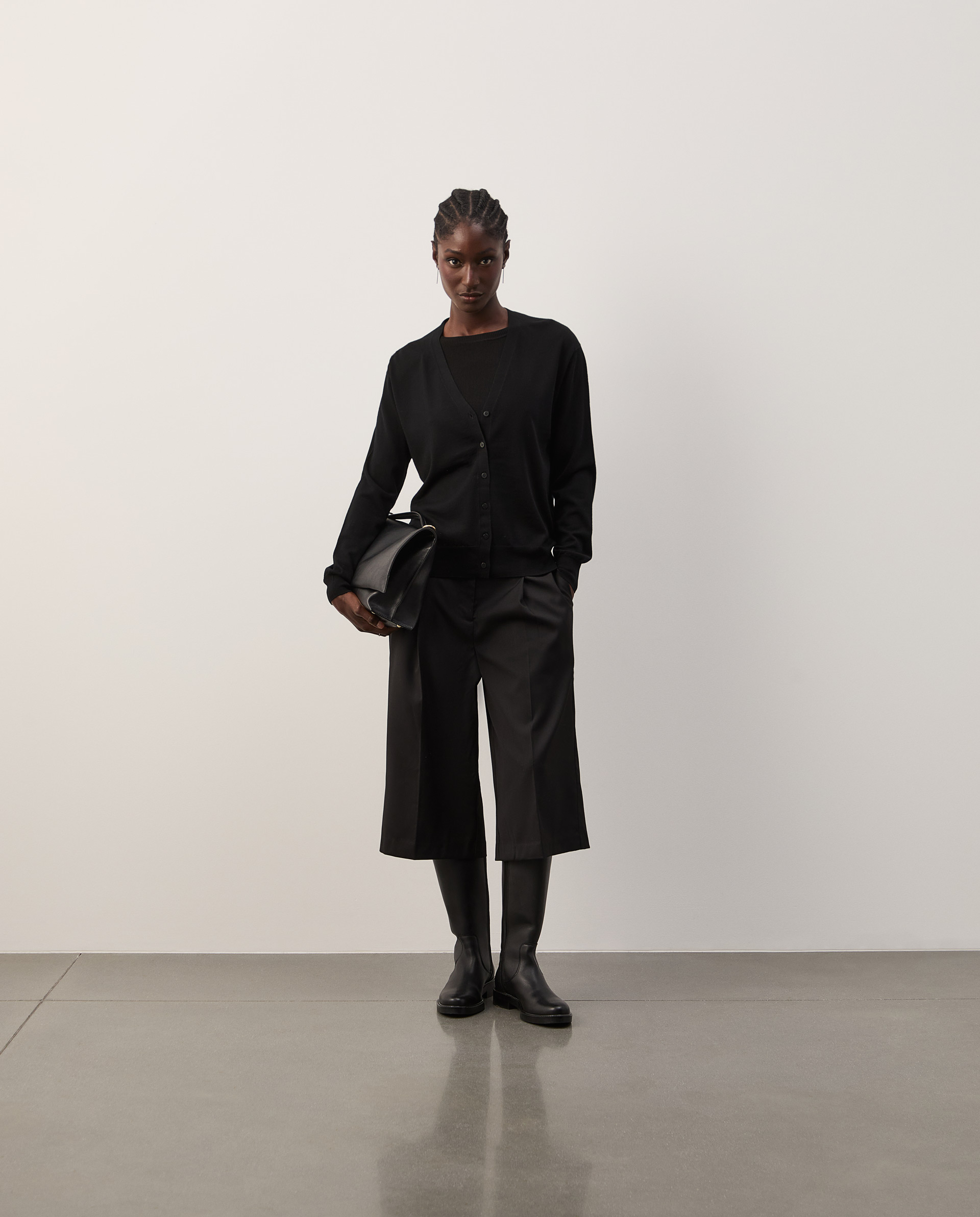 Woolen knit jacket