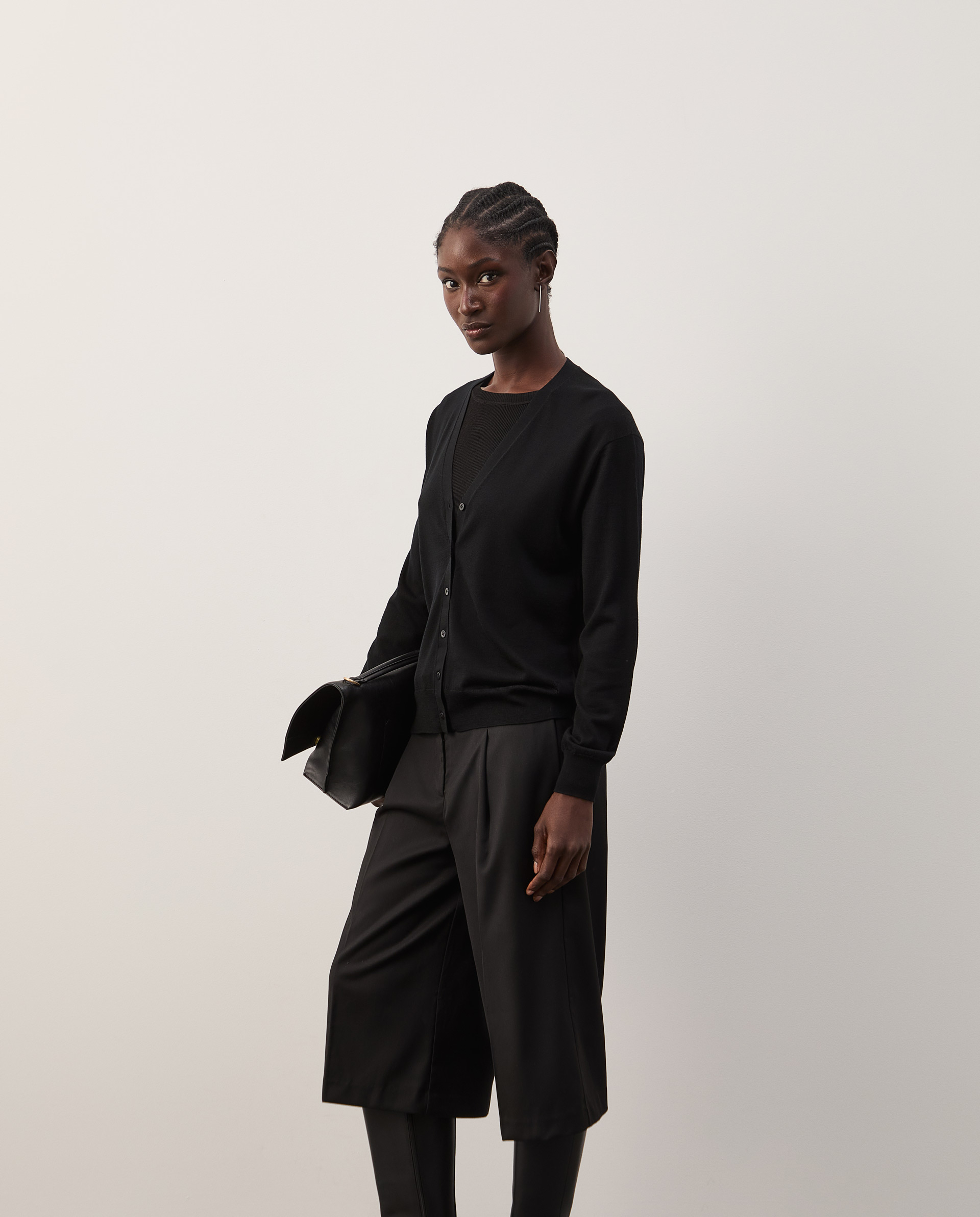 Woolen knit jacket