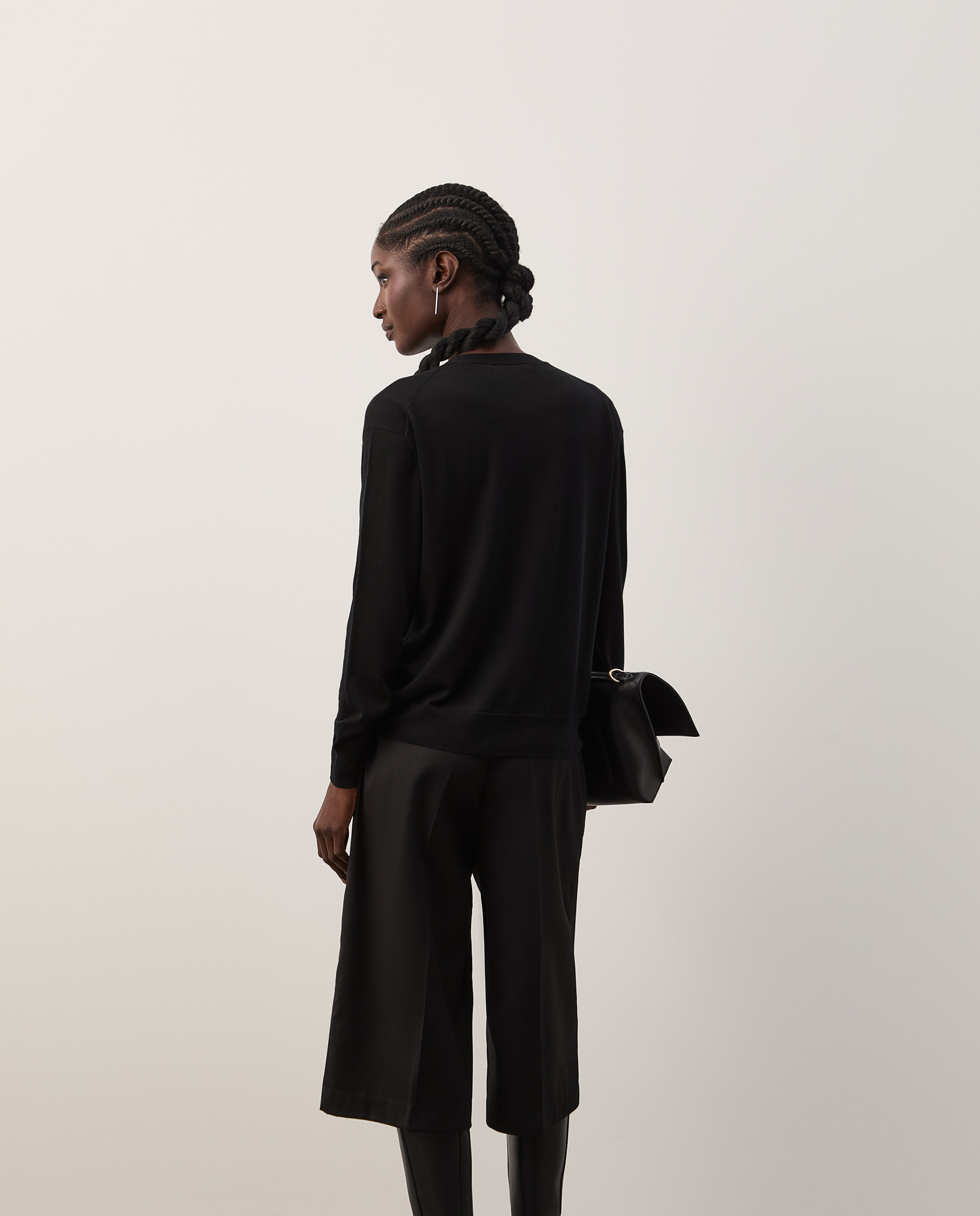Woolen knit jacket