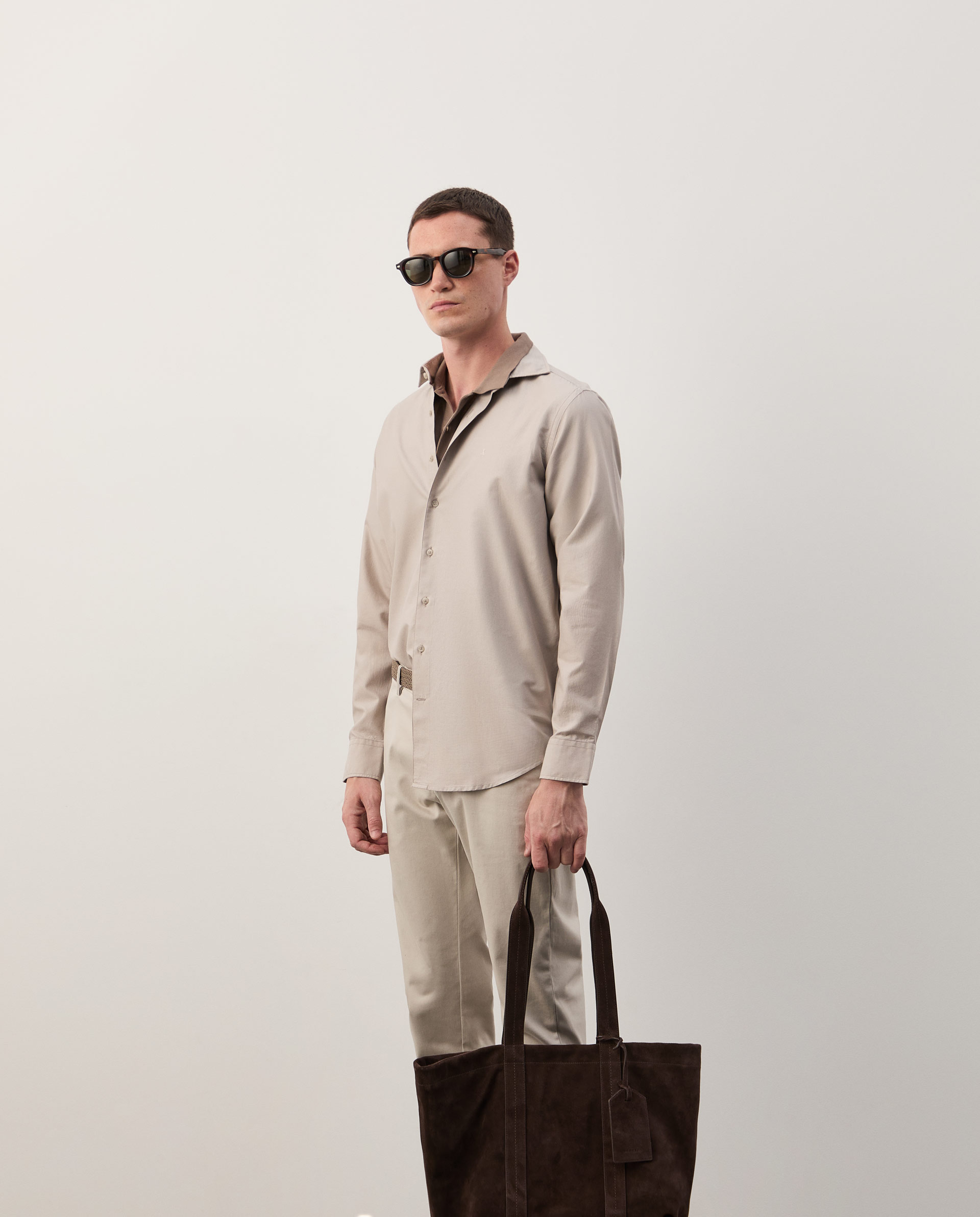 Regular fit garment dye shirt