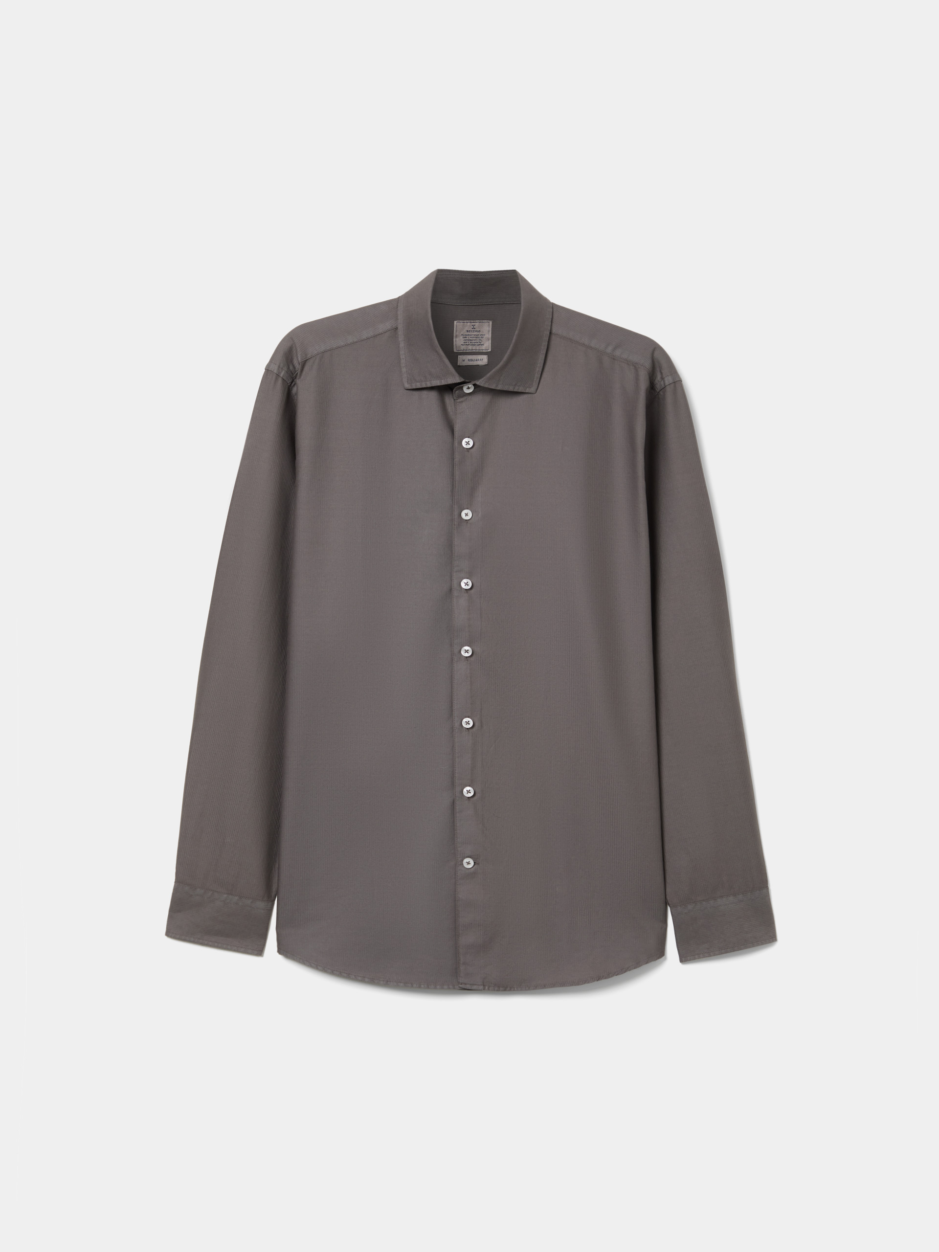 Camisa regular fit garment dye