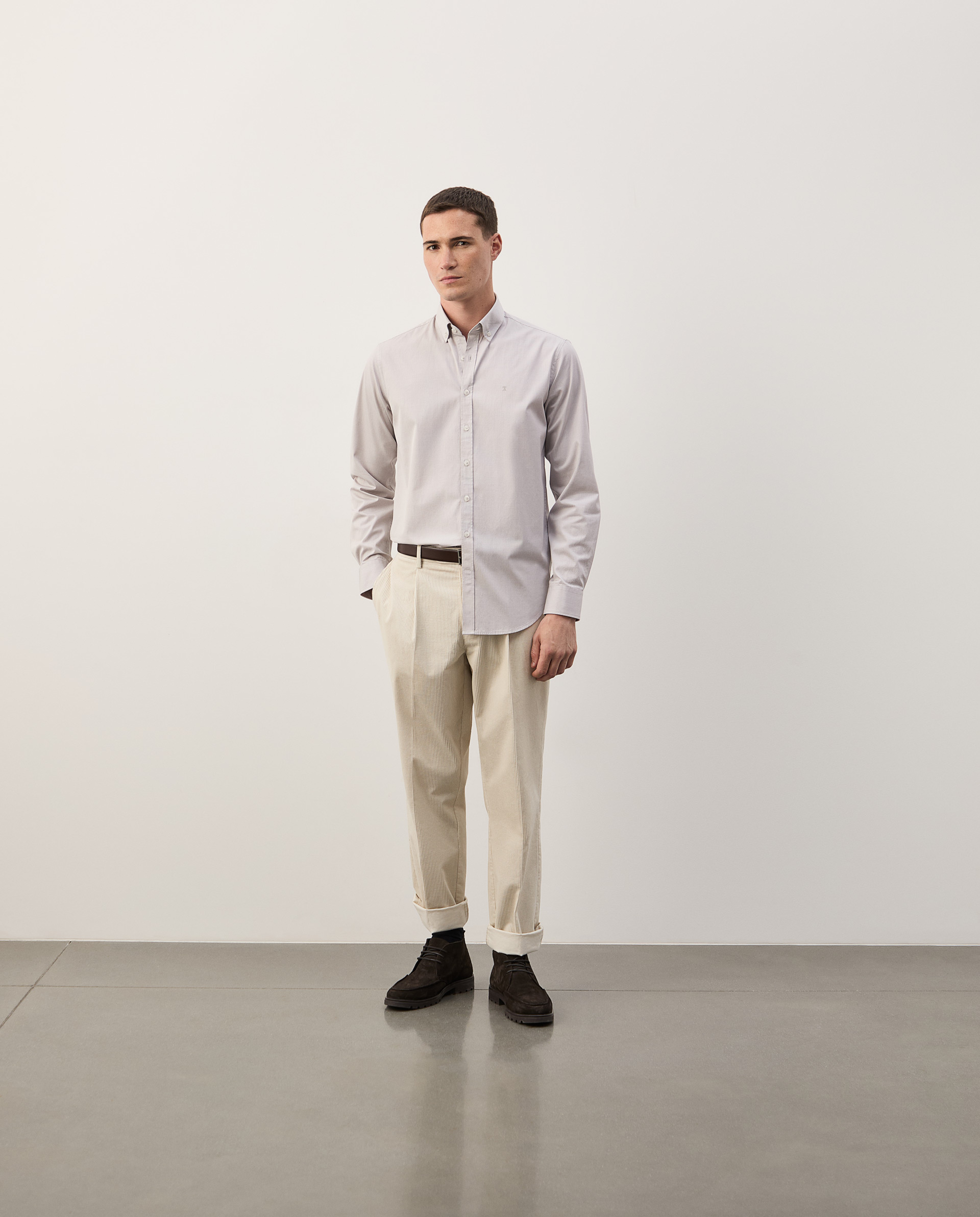 Slim fit striped shirt