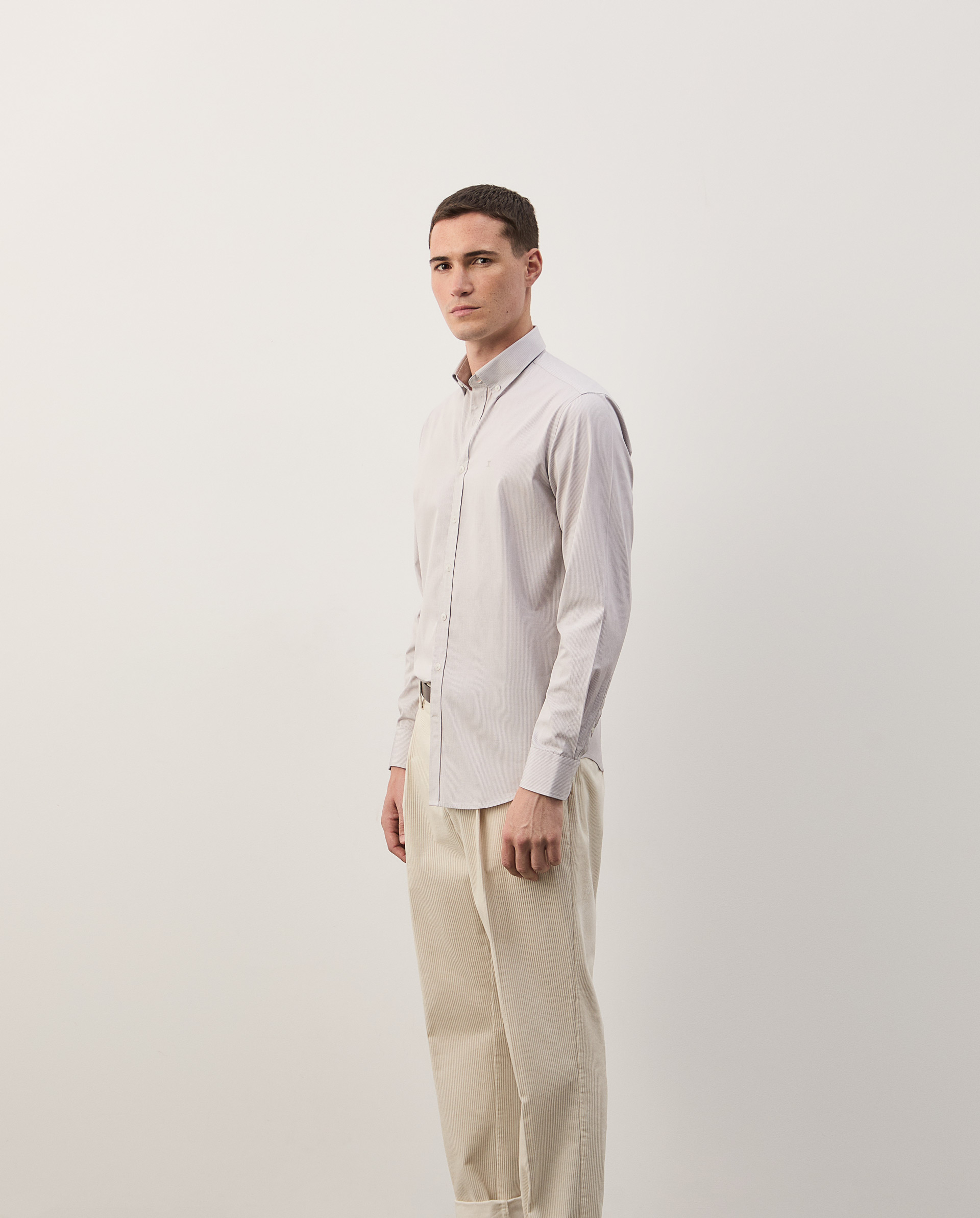 Slim fit striped shirt