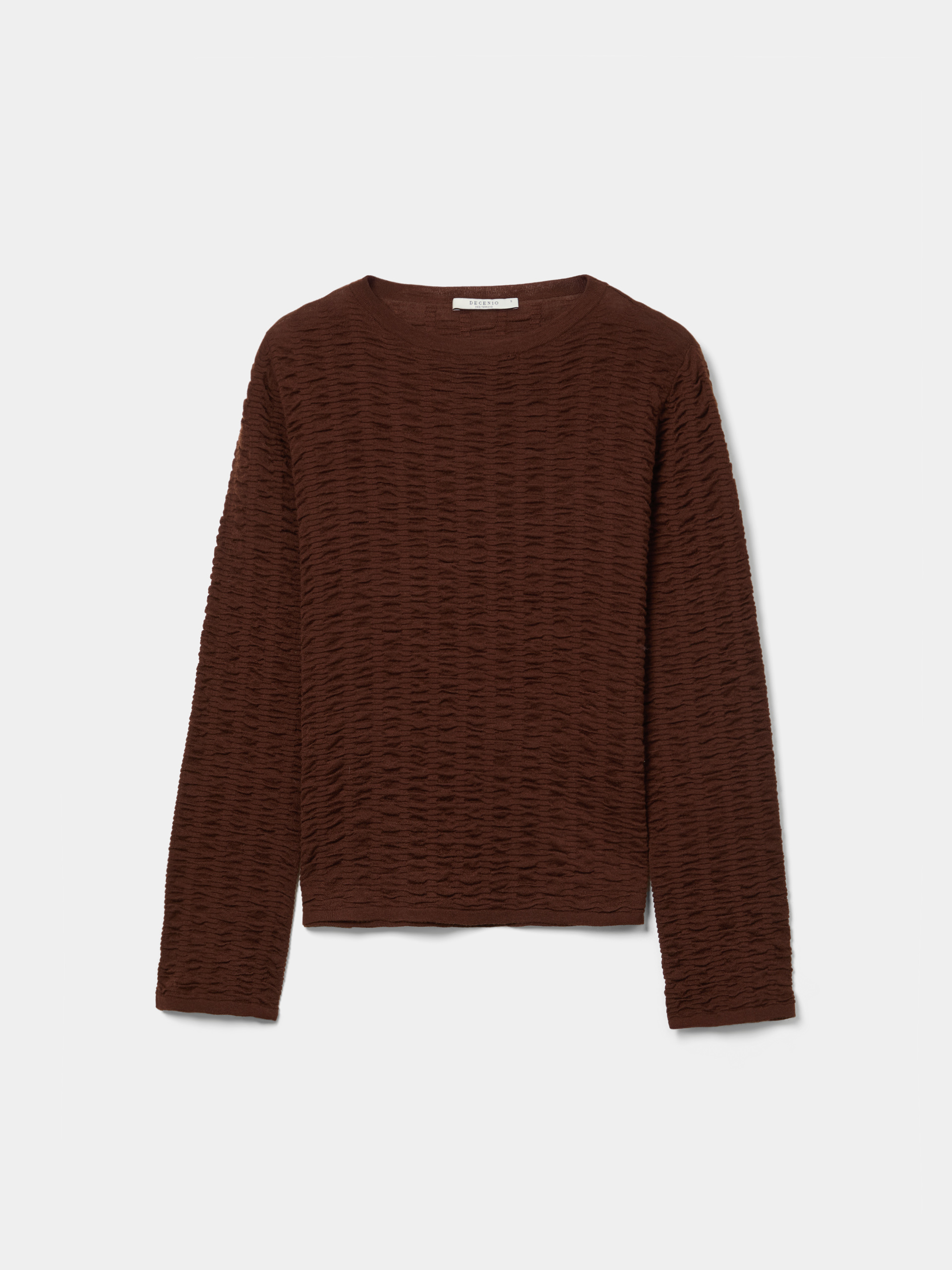 Textured knit sweater