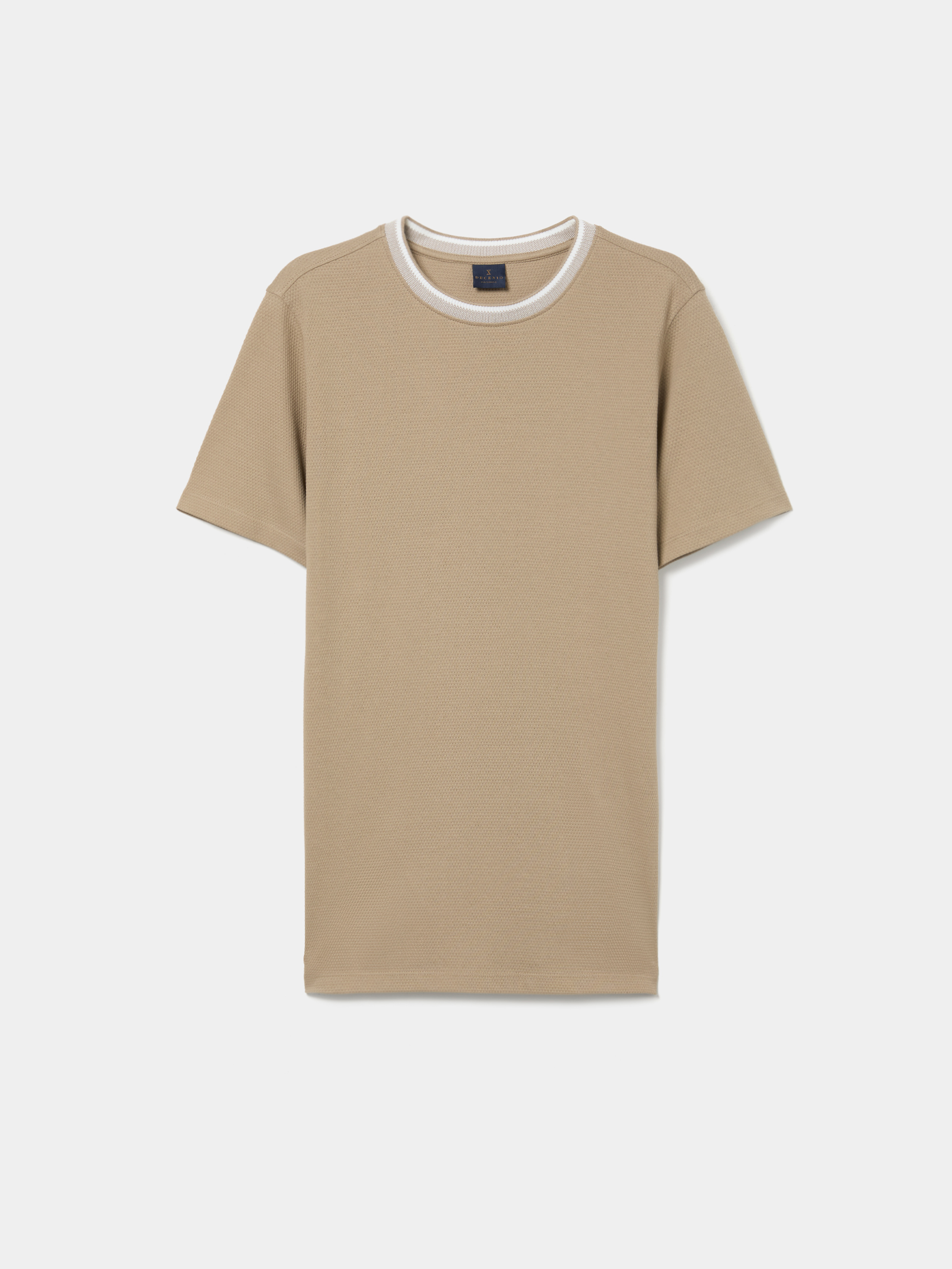 Cotton T-shirt with texture