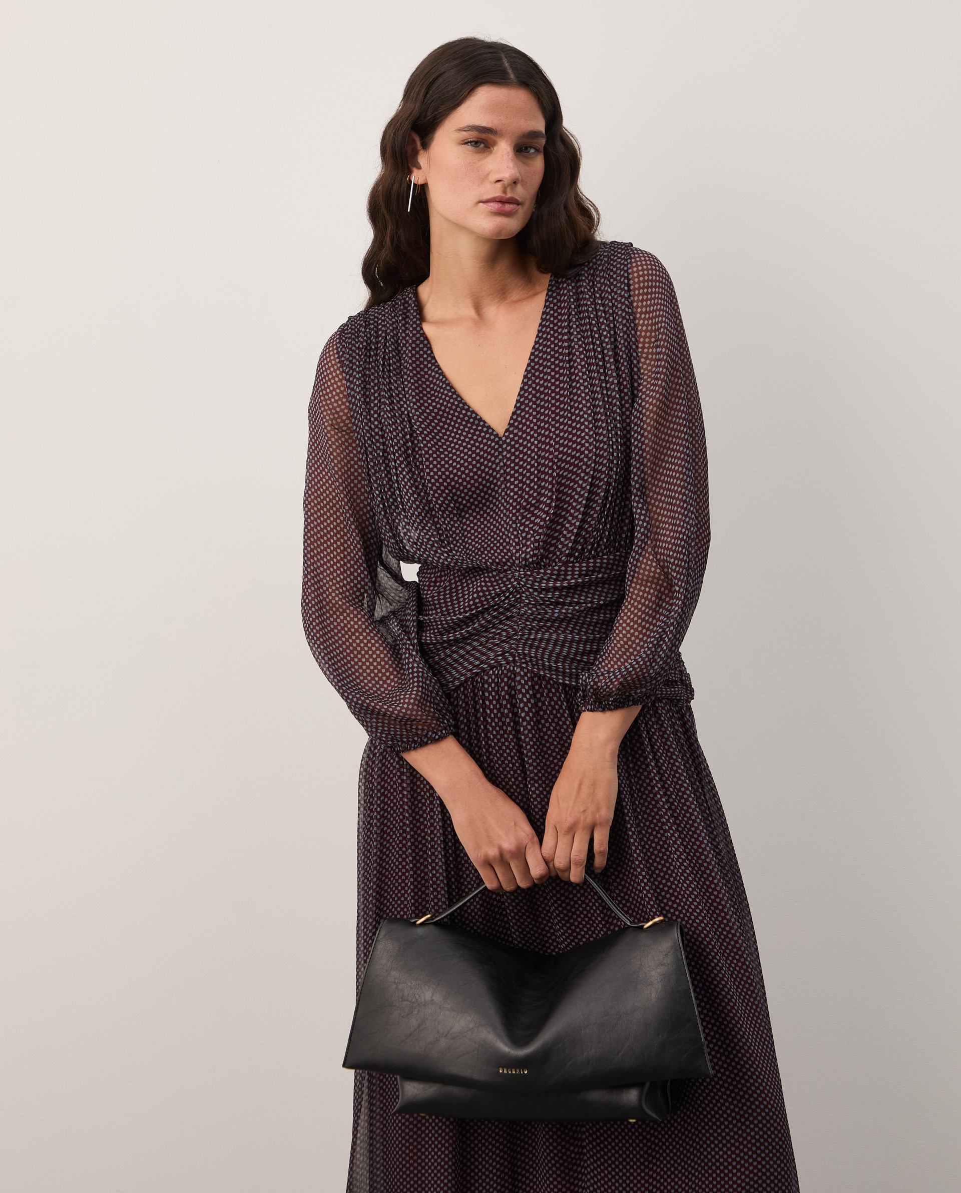 Vestido midi estampado