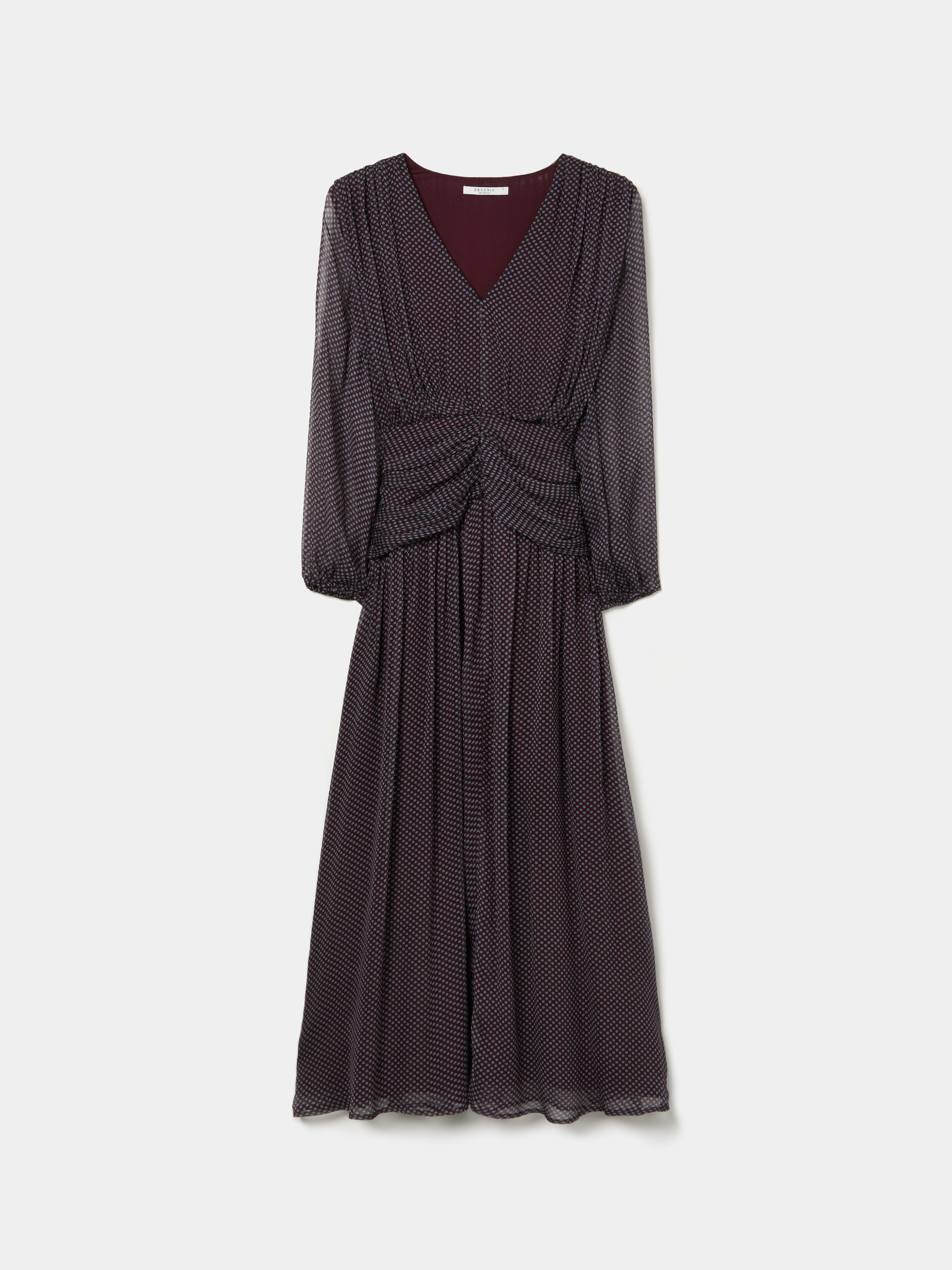 Vestido midi estampado