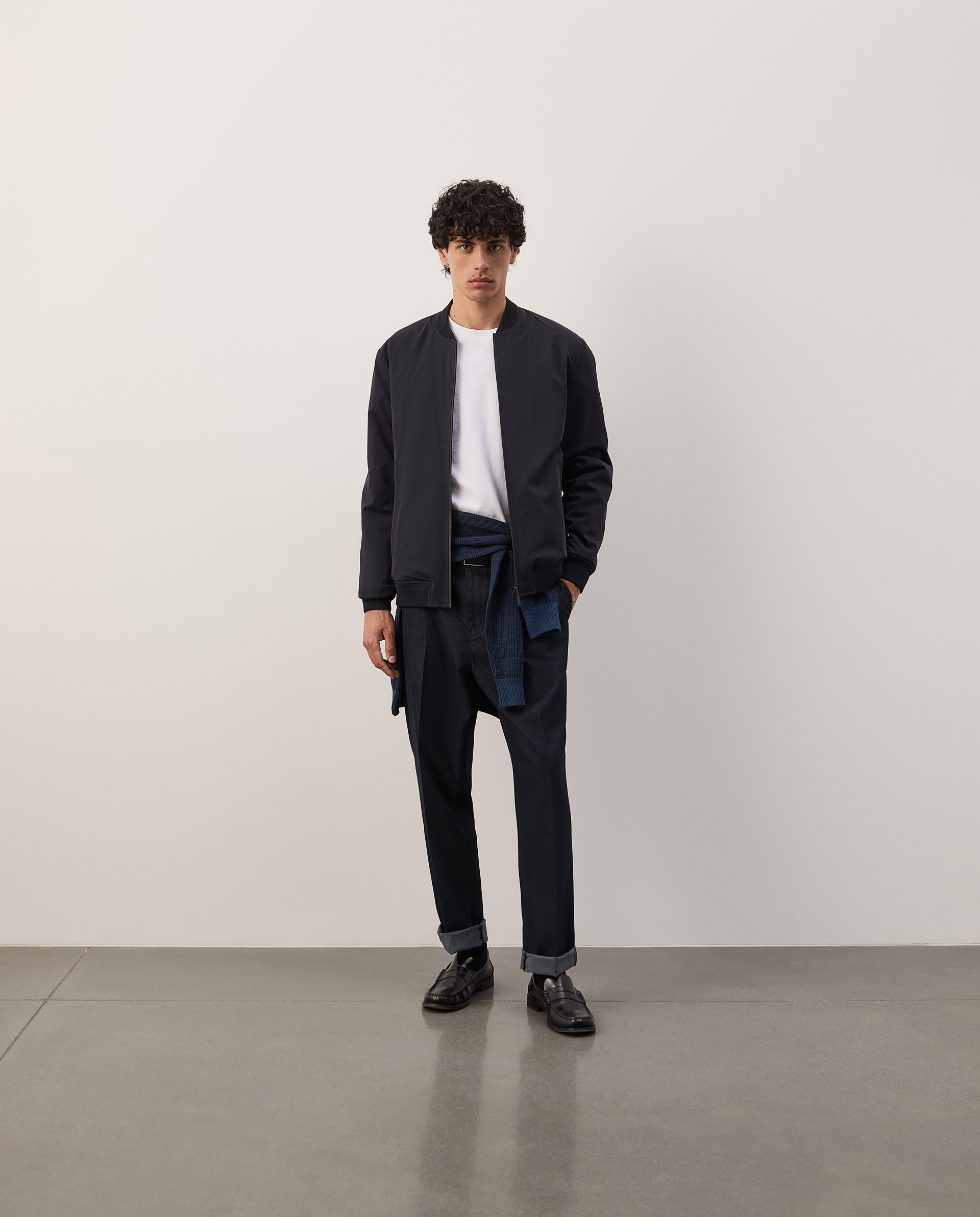 Reversible bomber jacket