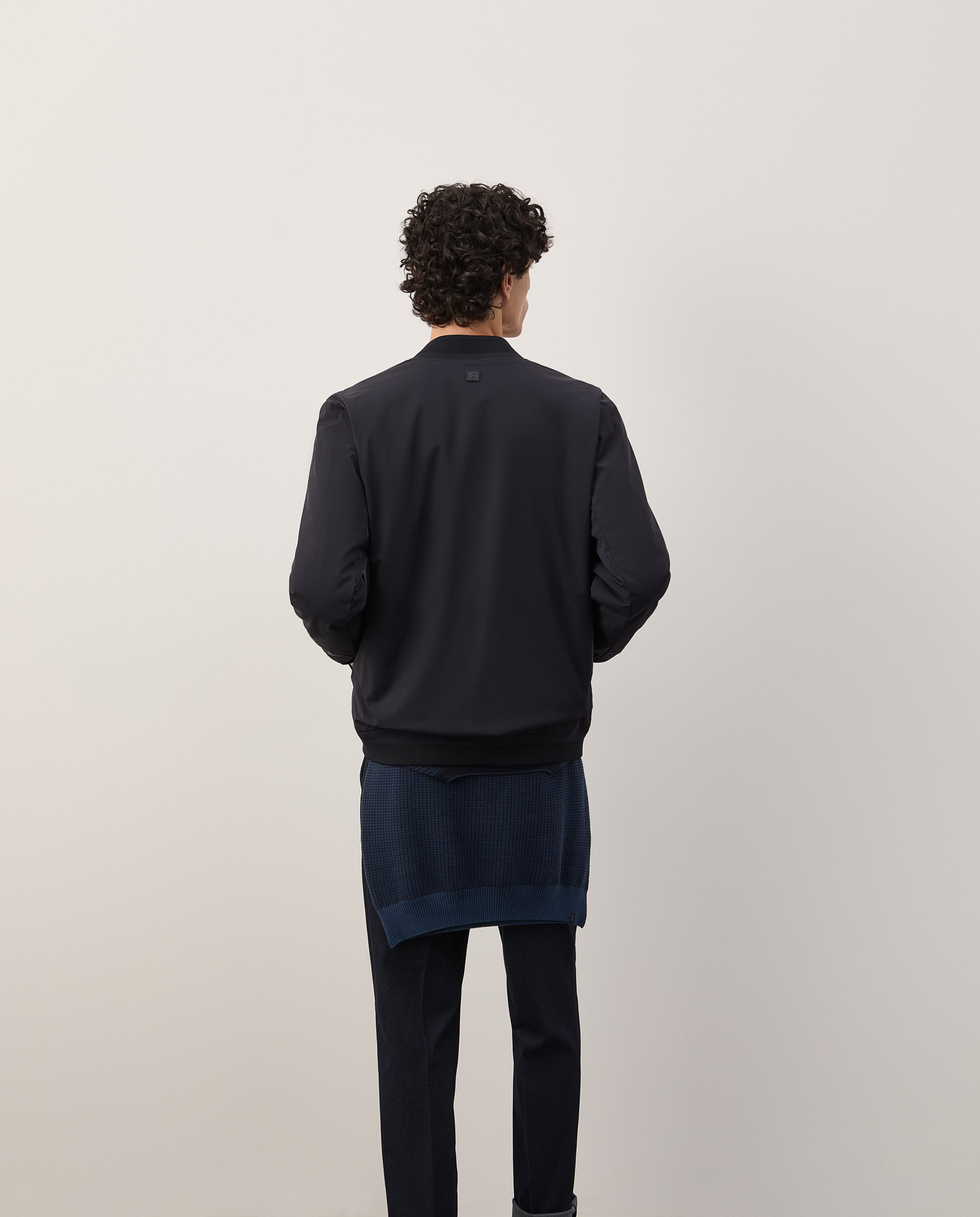 Reversible bomber jacket