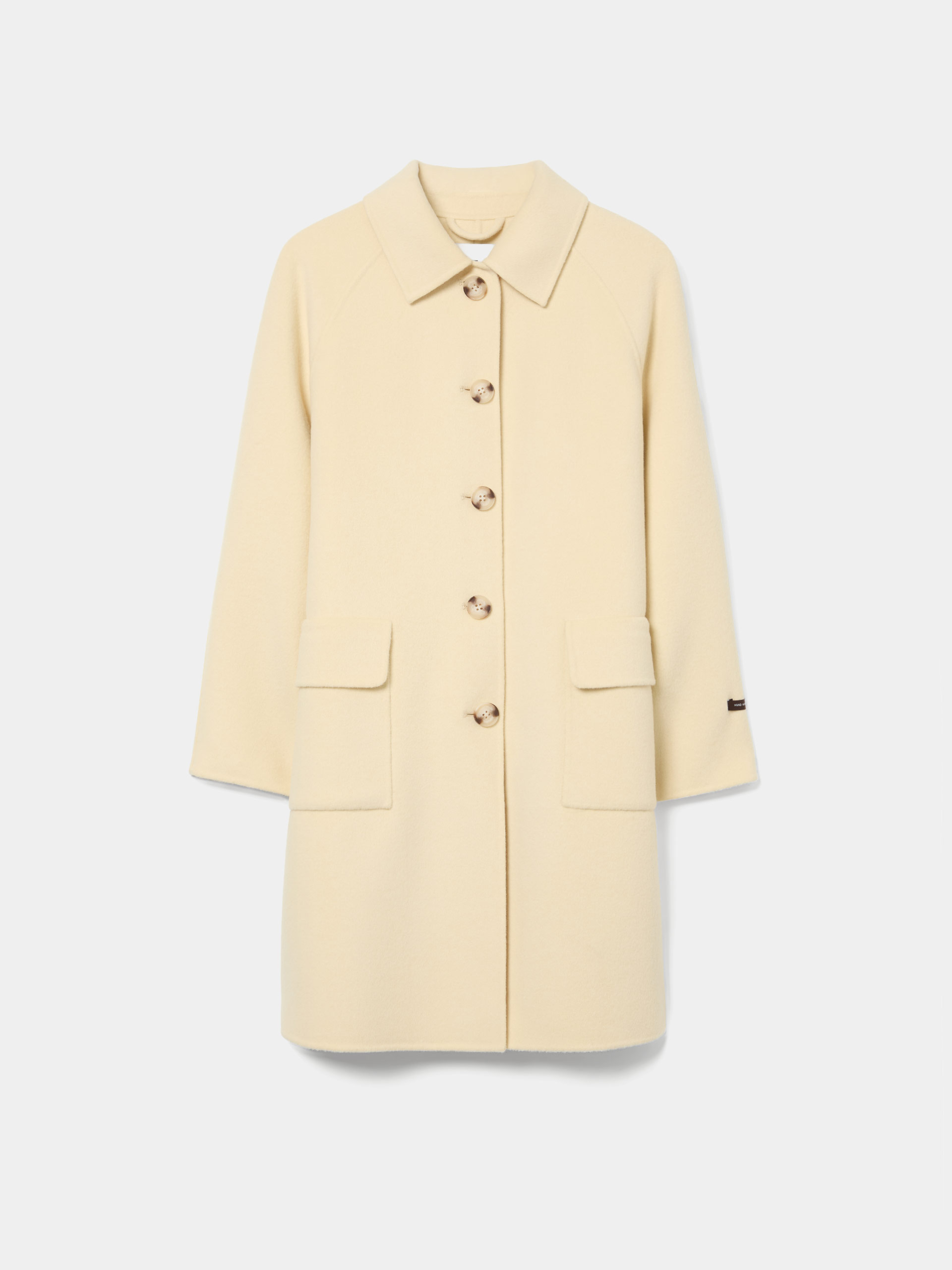 Wool overcoat with pockets