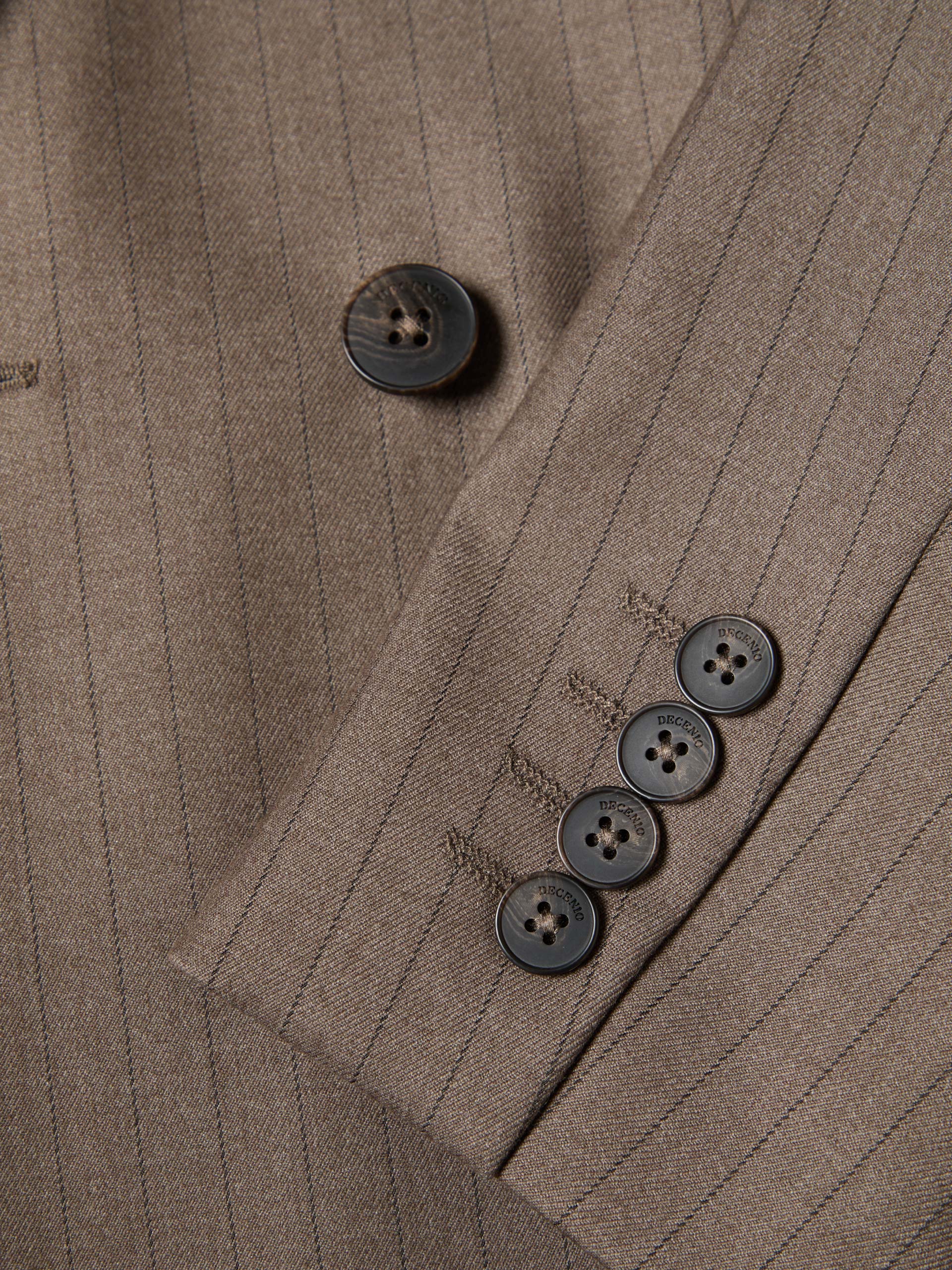 Double-breasted striped blazer