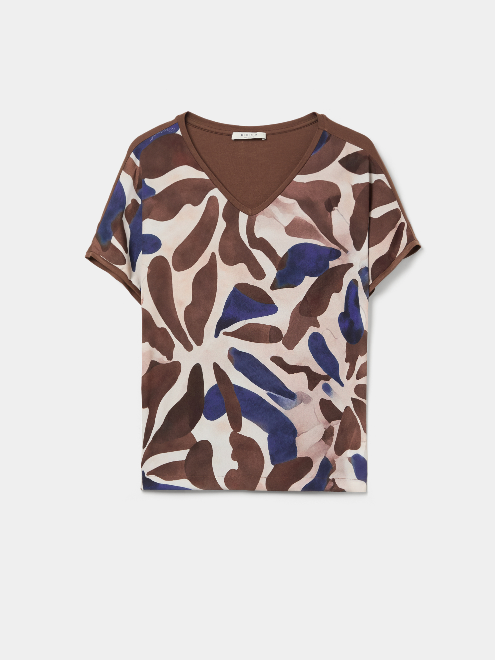 T-shirt de manga curta estampada