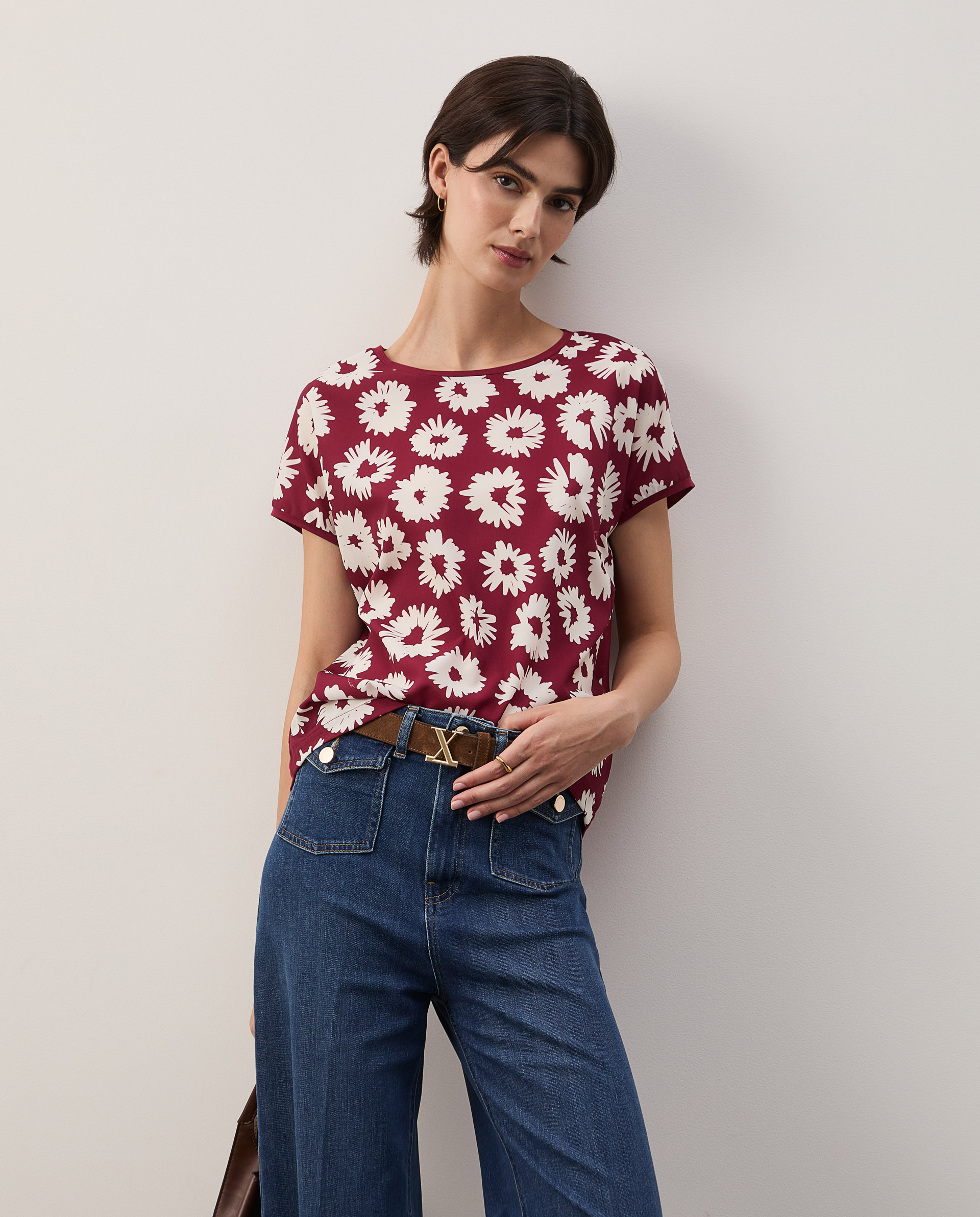 Camiseta estampada de manga corta