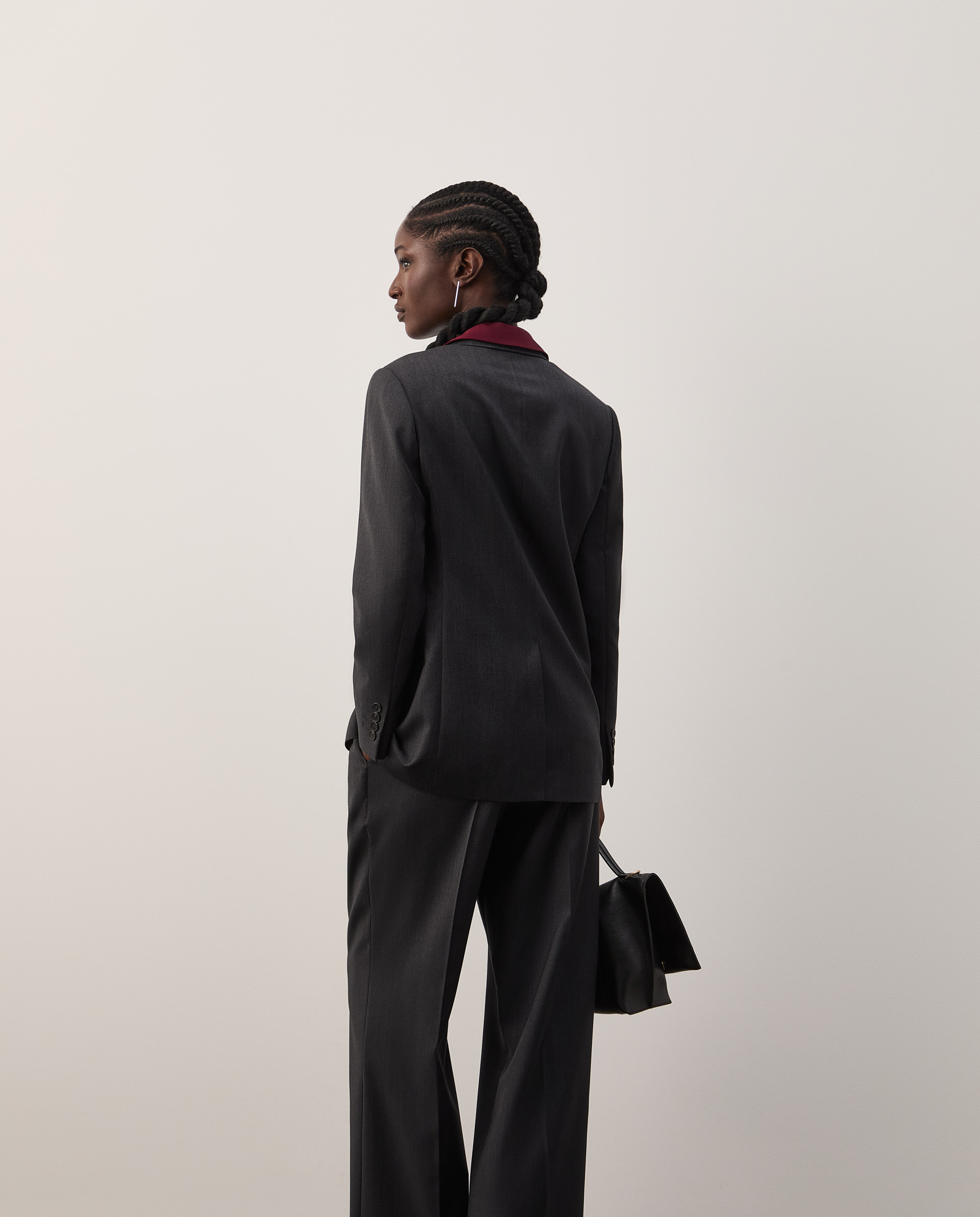 Double-breasted wool blazer