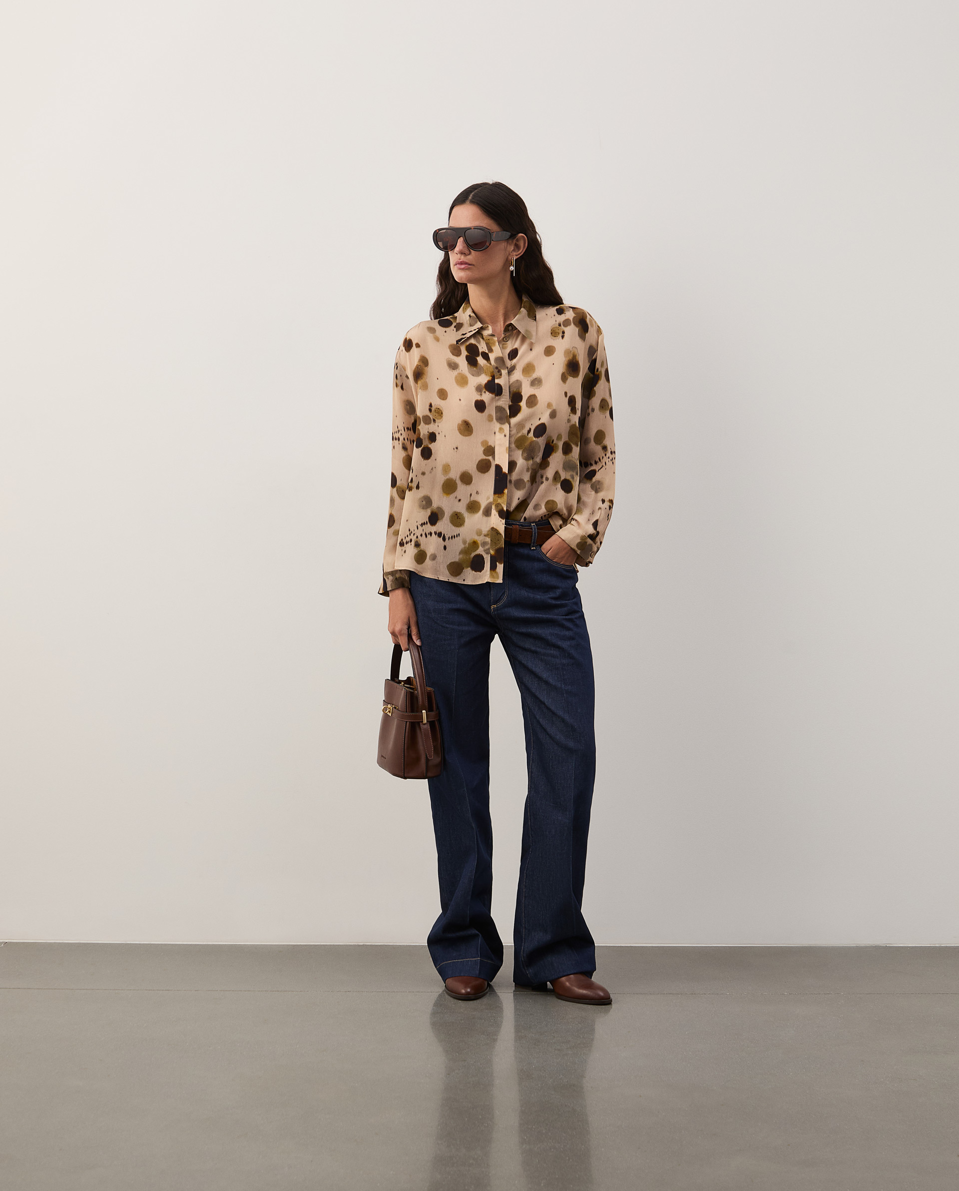Flowy printed blouse