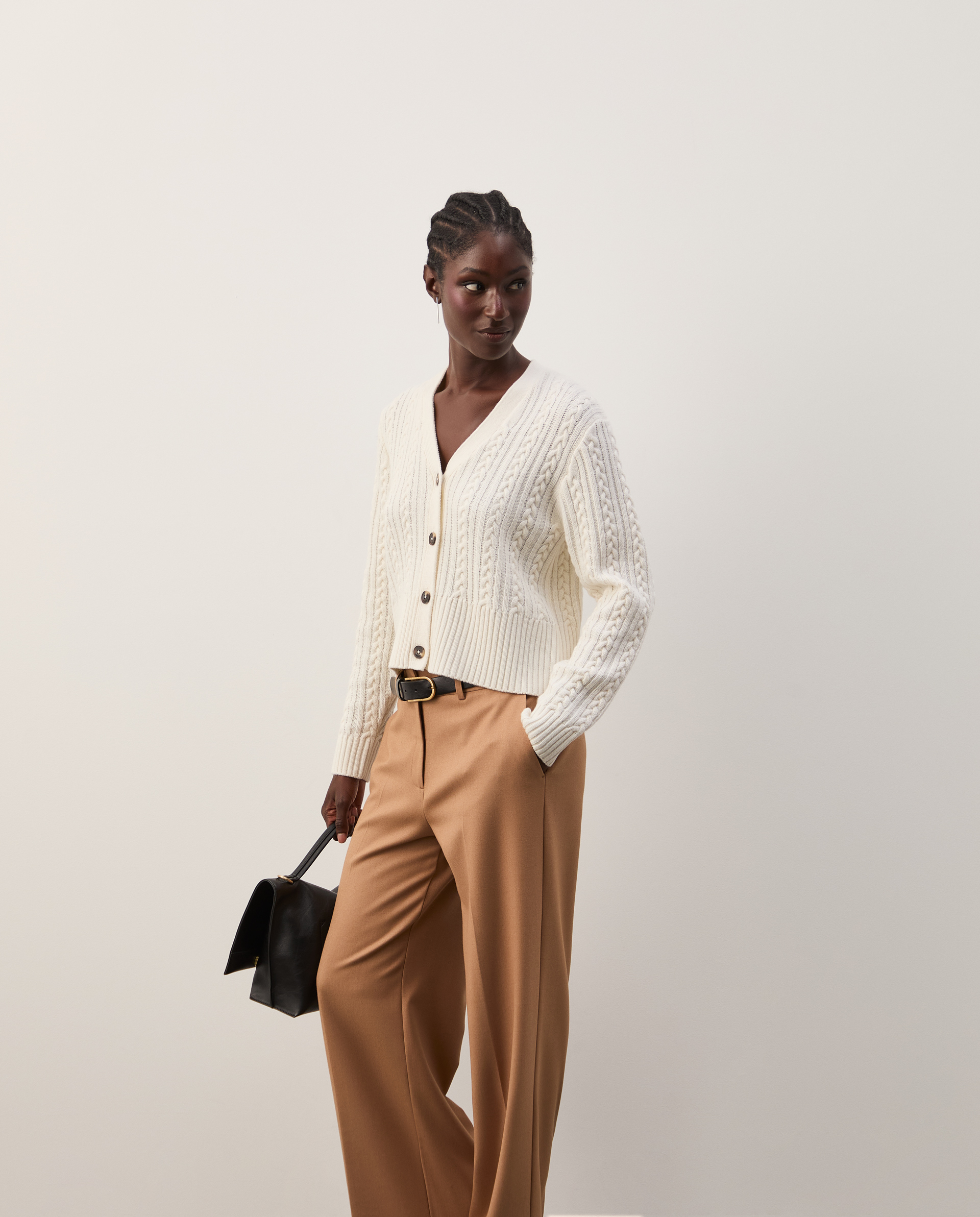 Braided knit jacket