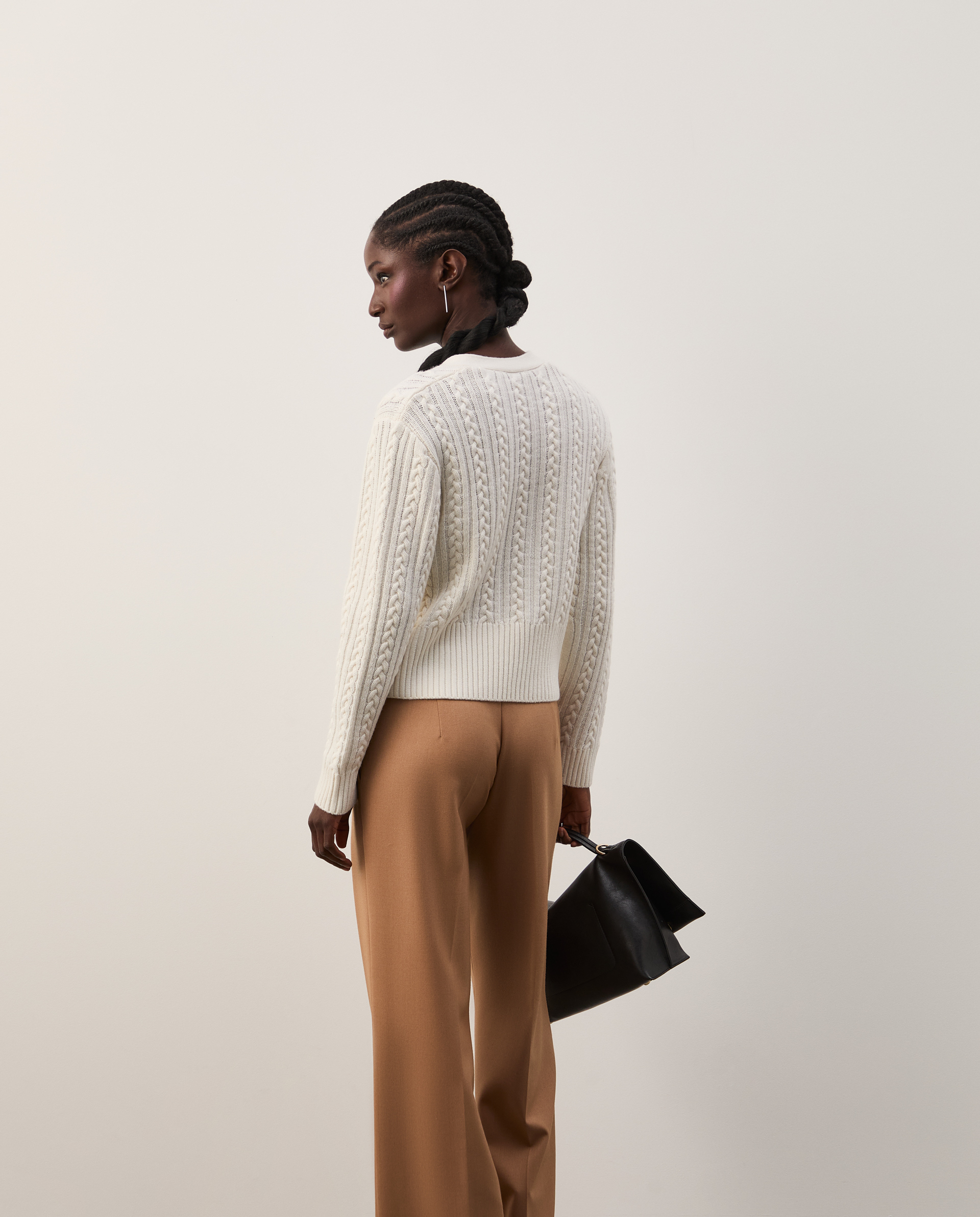 Braided knit jacket