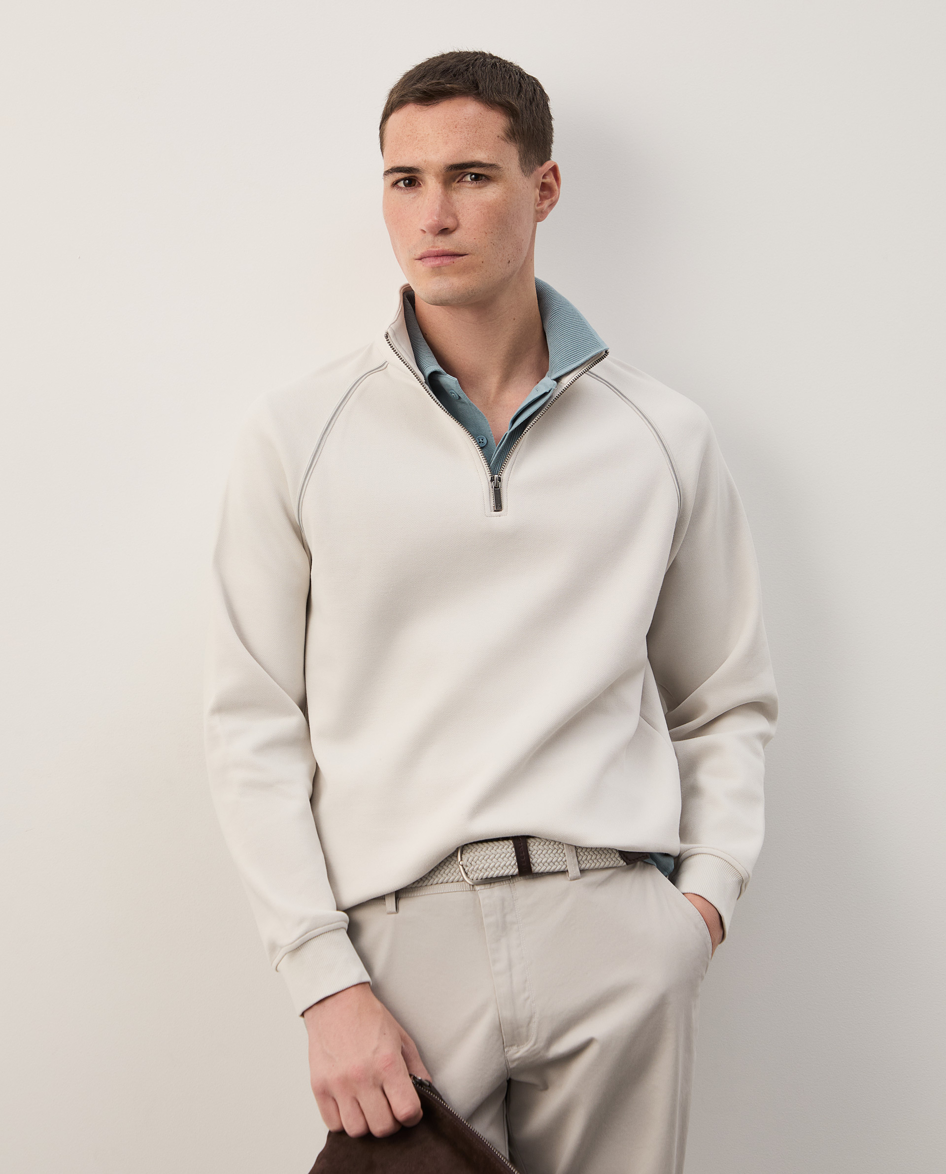 Sweater with placket