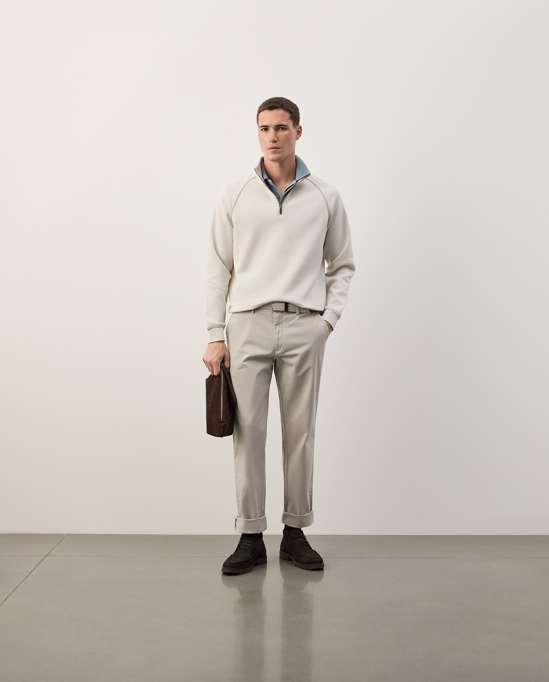 Sweater with placket