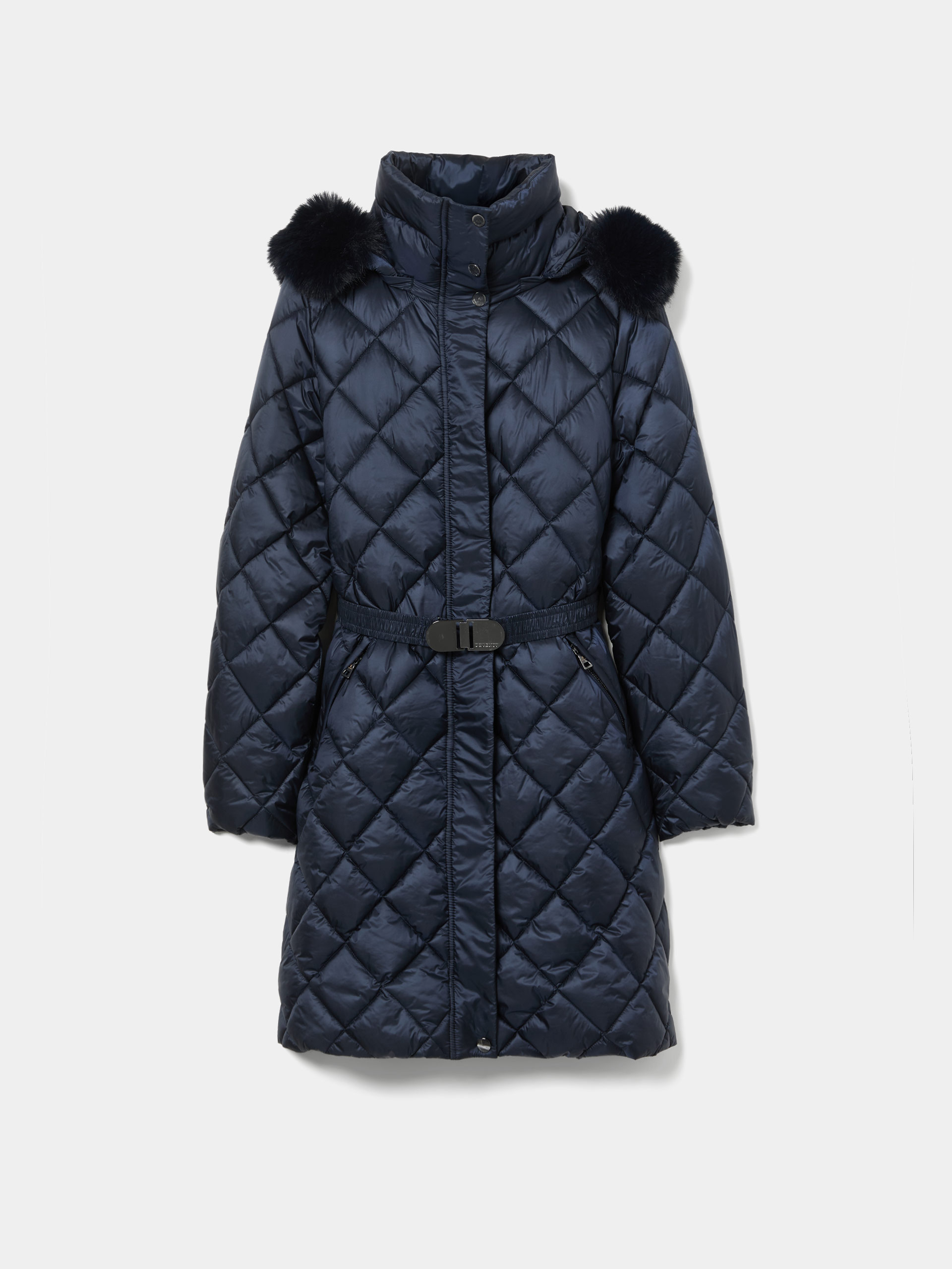 Padded sweatshirt with hood
