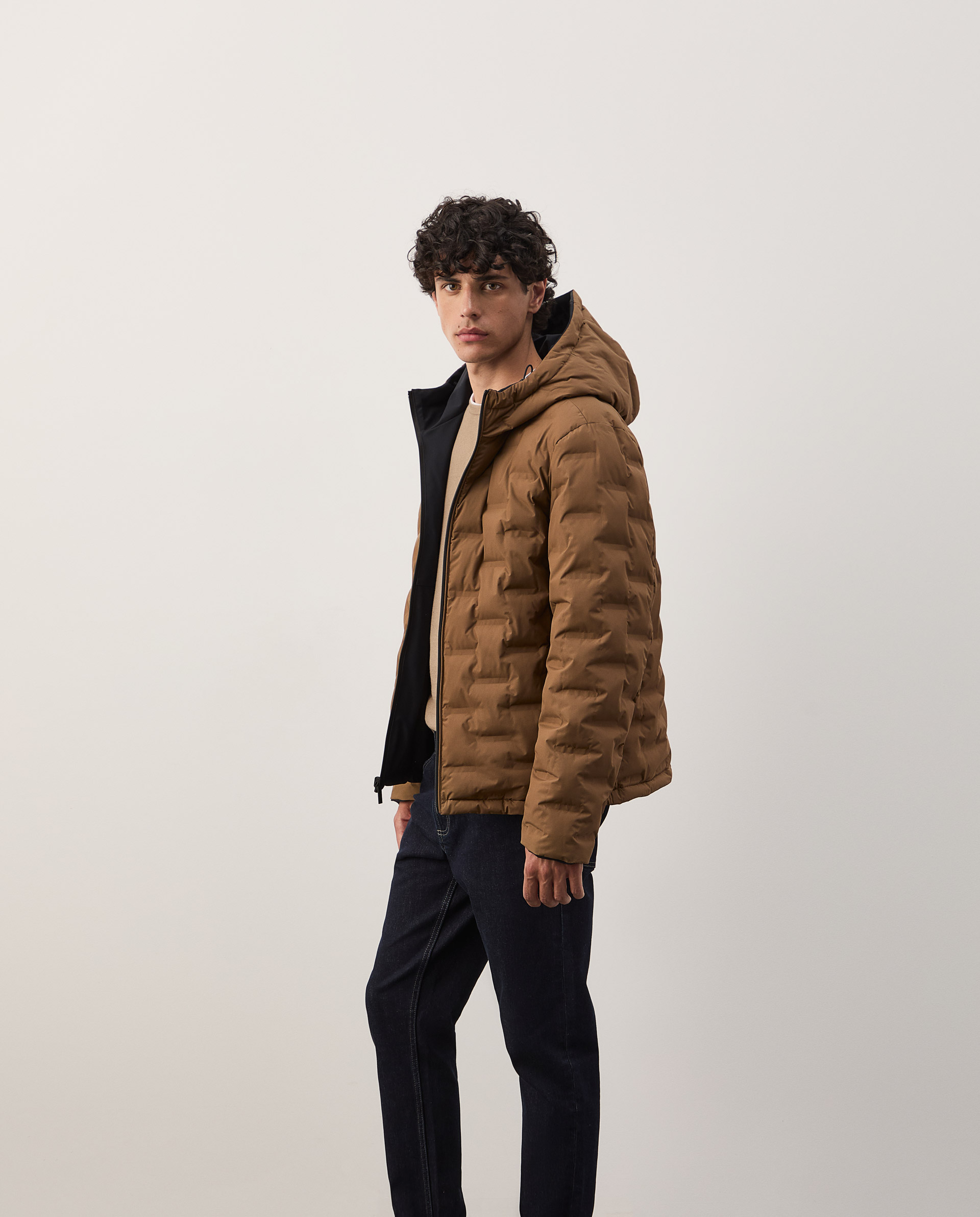 Reversible padded jacket