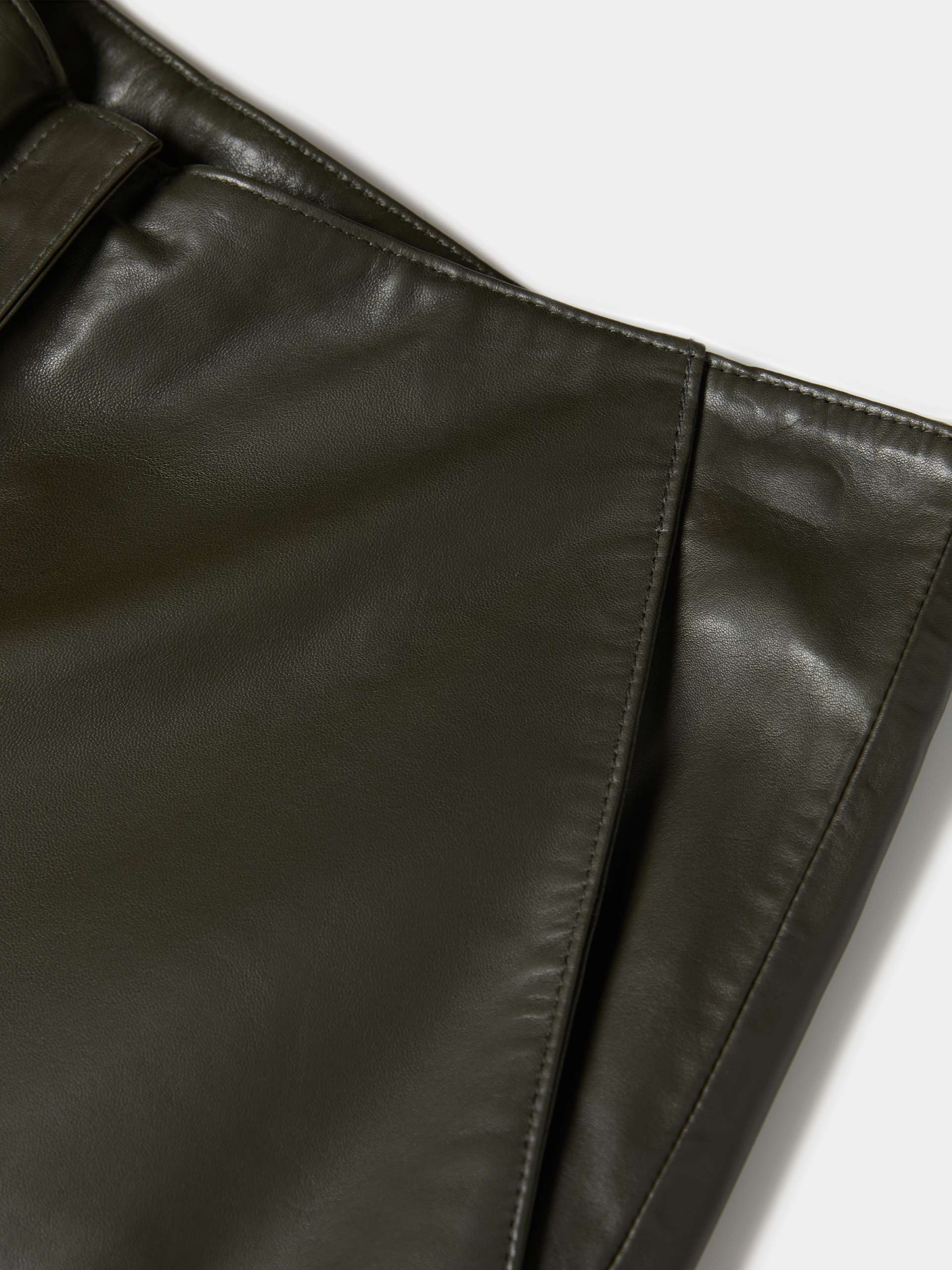 Leather shorts
