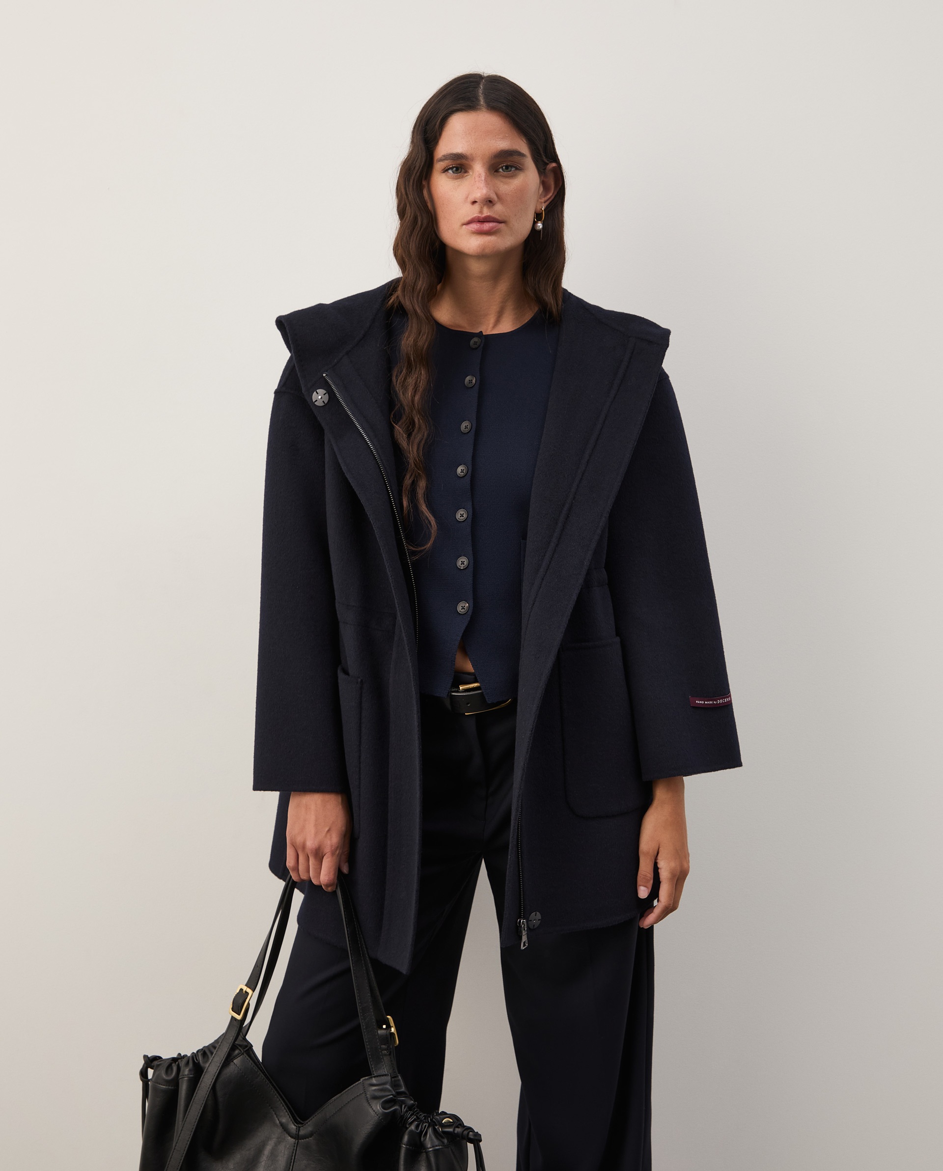 Chaqueta de estilo rústico con capucha
