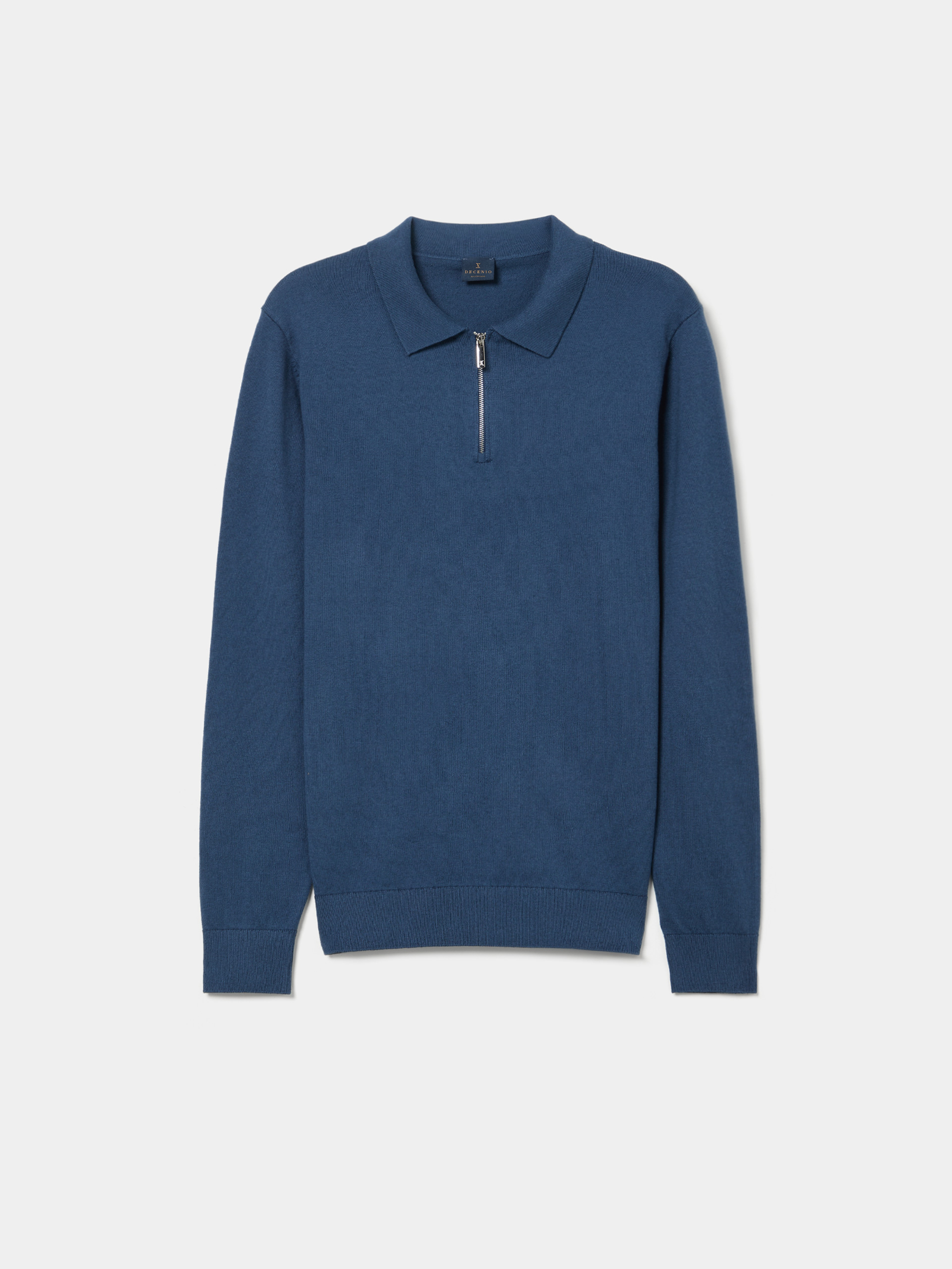 Polo shirt in cotton and cashmere