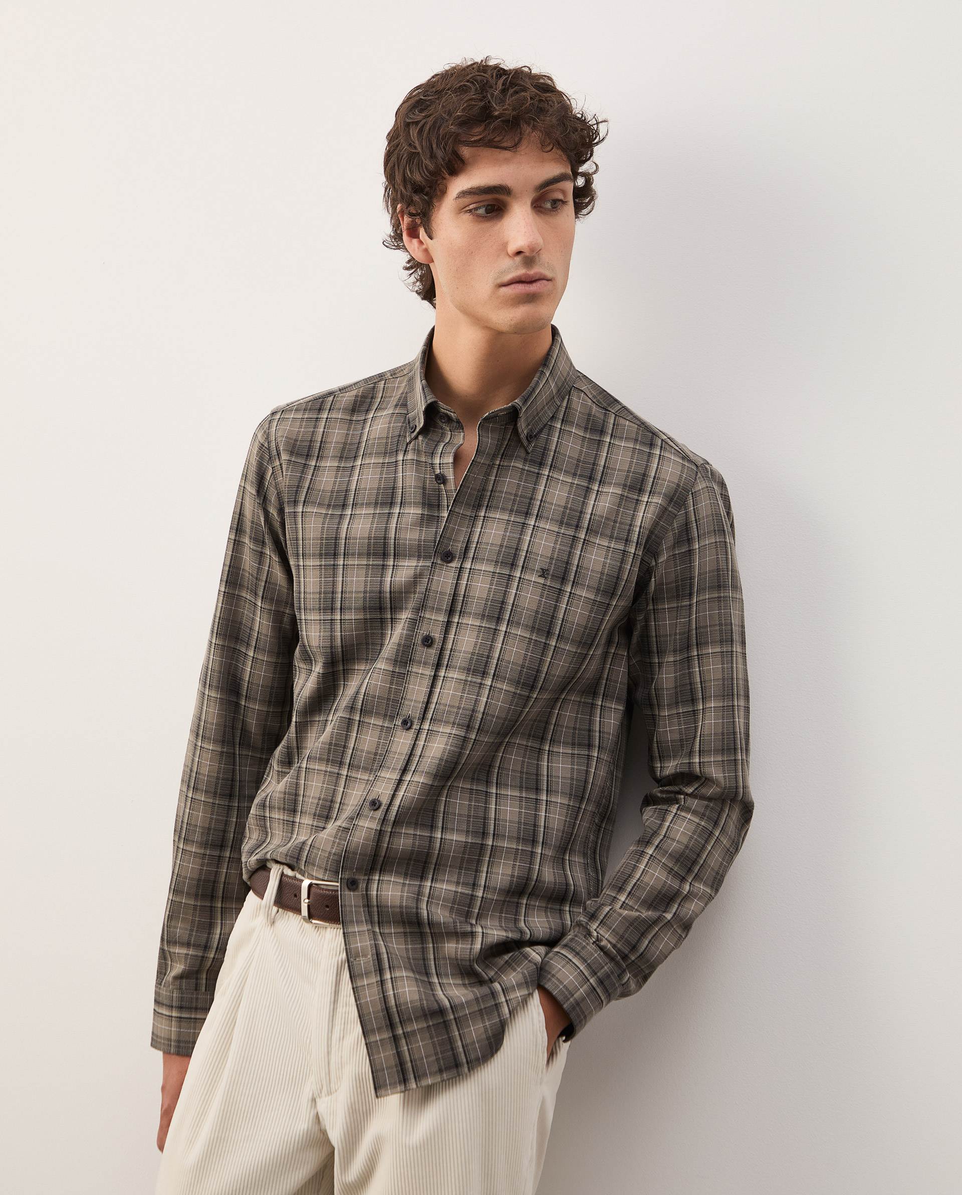 Camisa xadrez slim fit