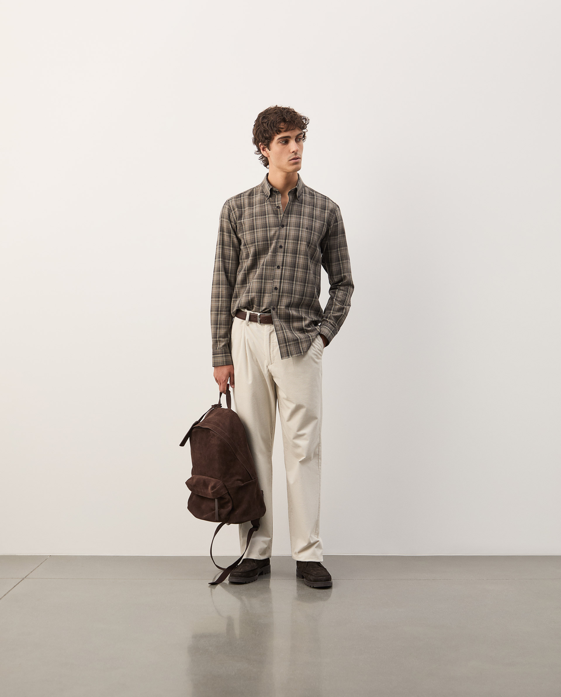 Camisa xadrez slim fit