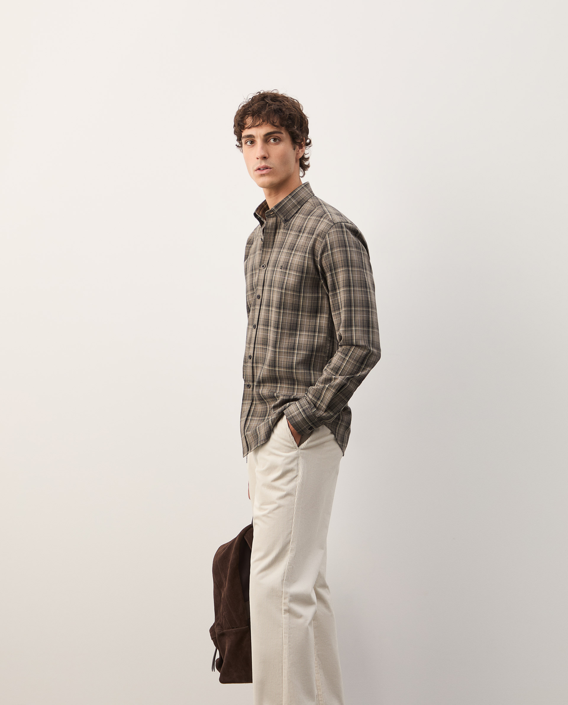 Camisa xadrez slim fit