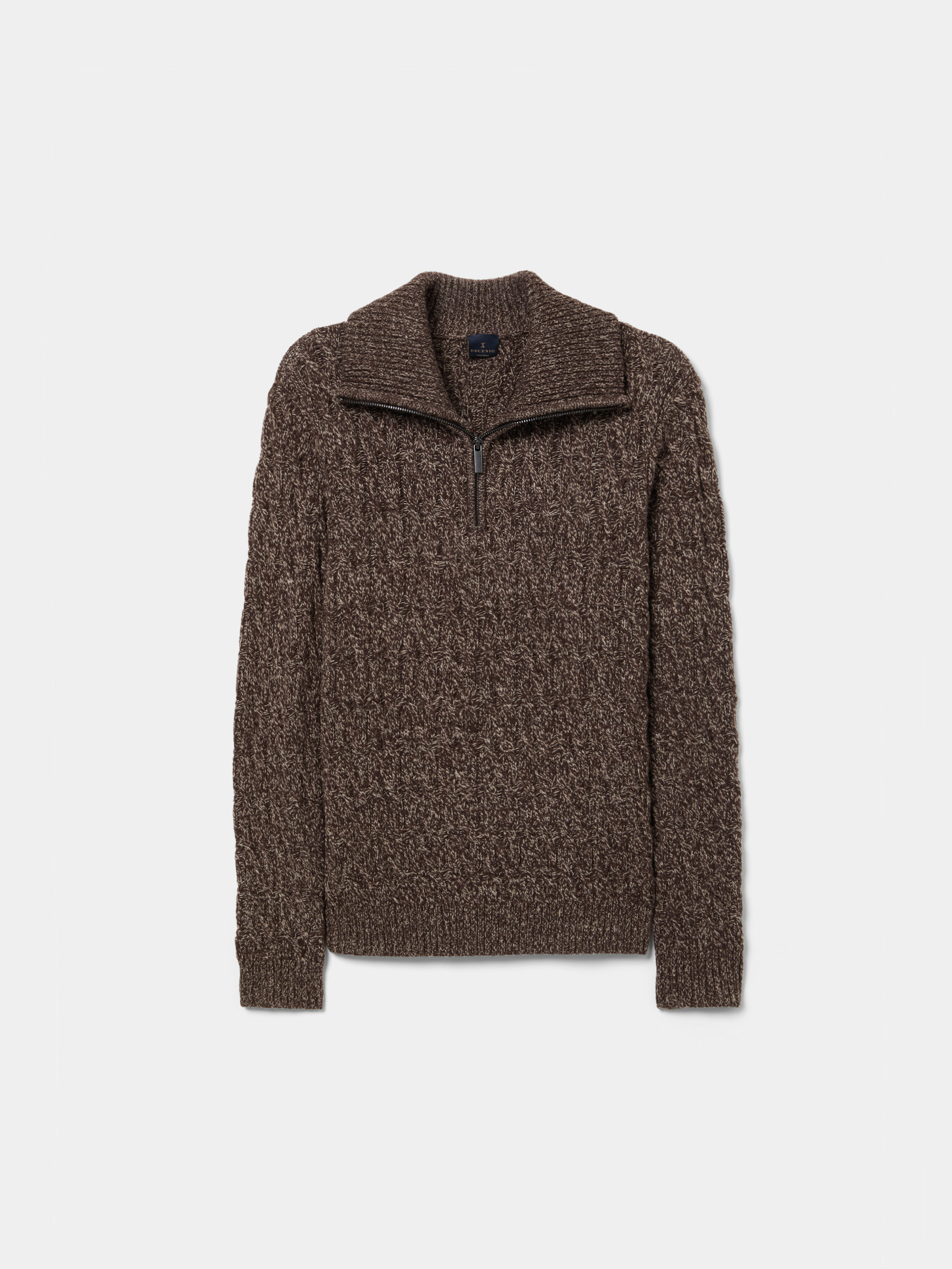 Two-tone sweater with wool