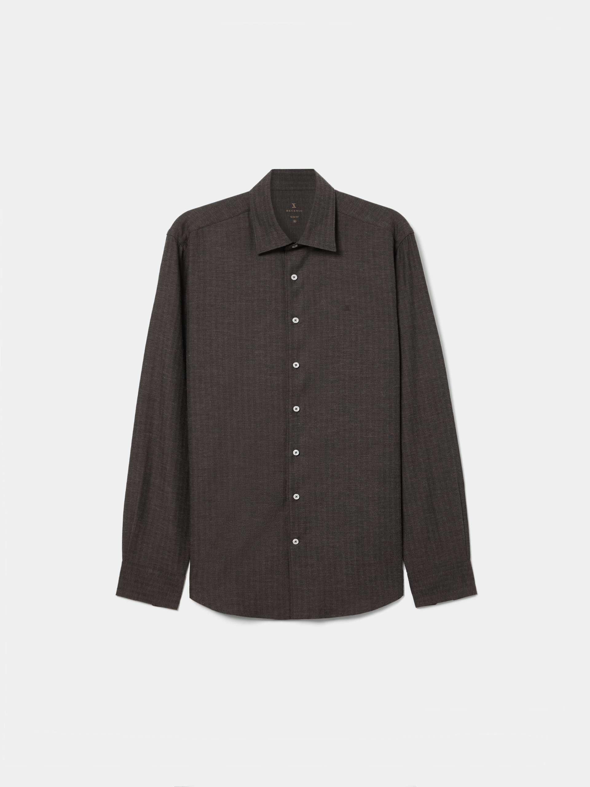 Camisa confeccionada con lana y lyocell