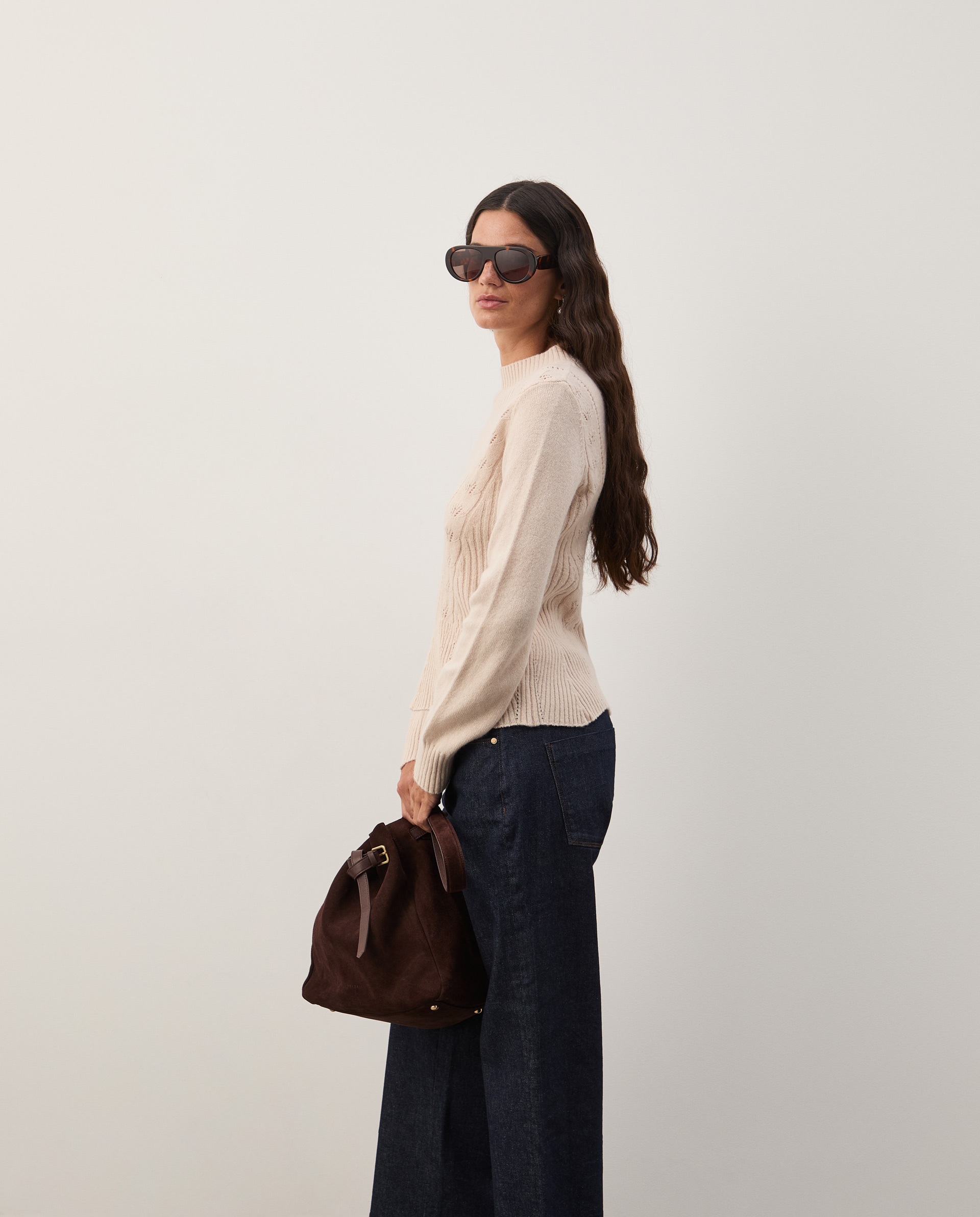 Camisola estruturada em lã