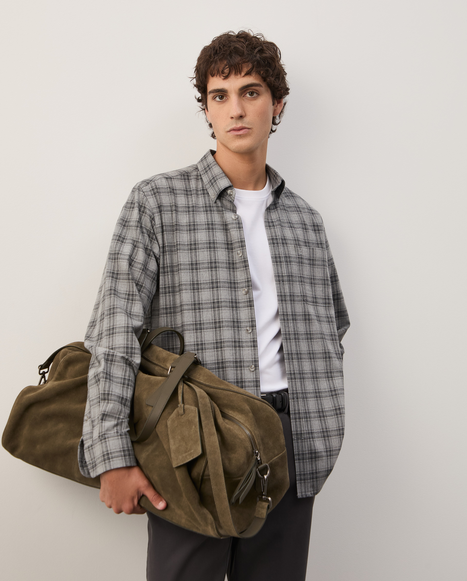 Regular fit plaid shirt