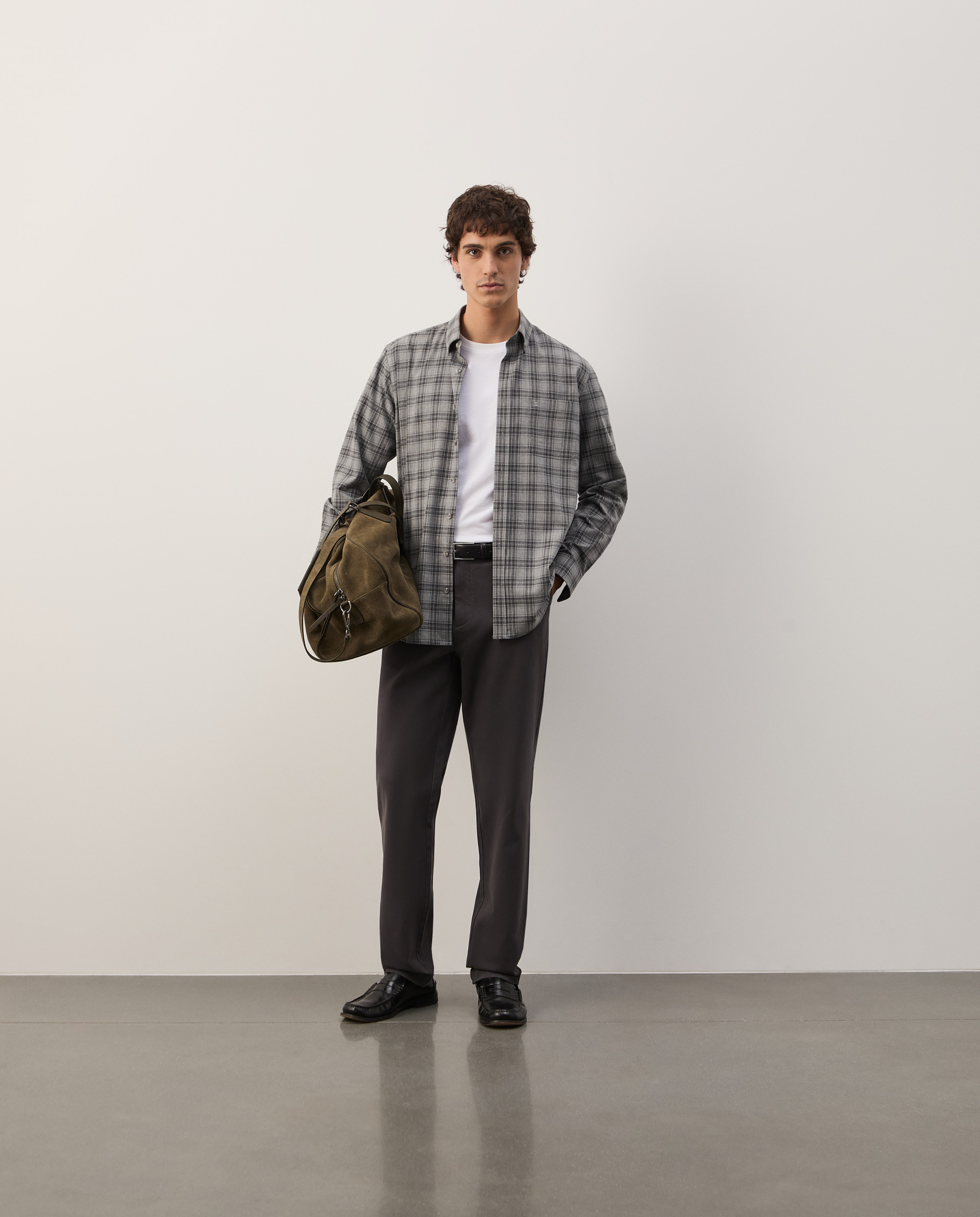 Regular fit plaid shirt