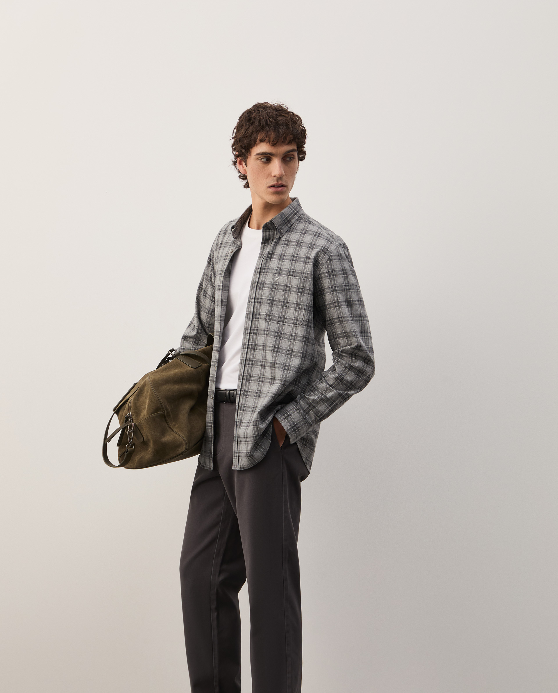 Regular fit plaid shirt