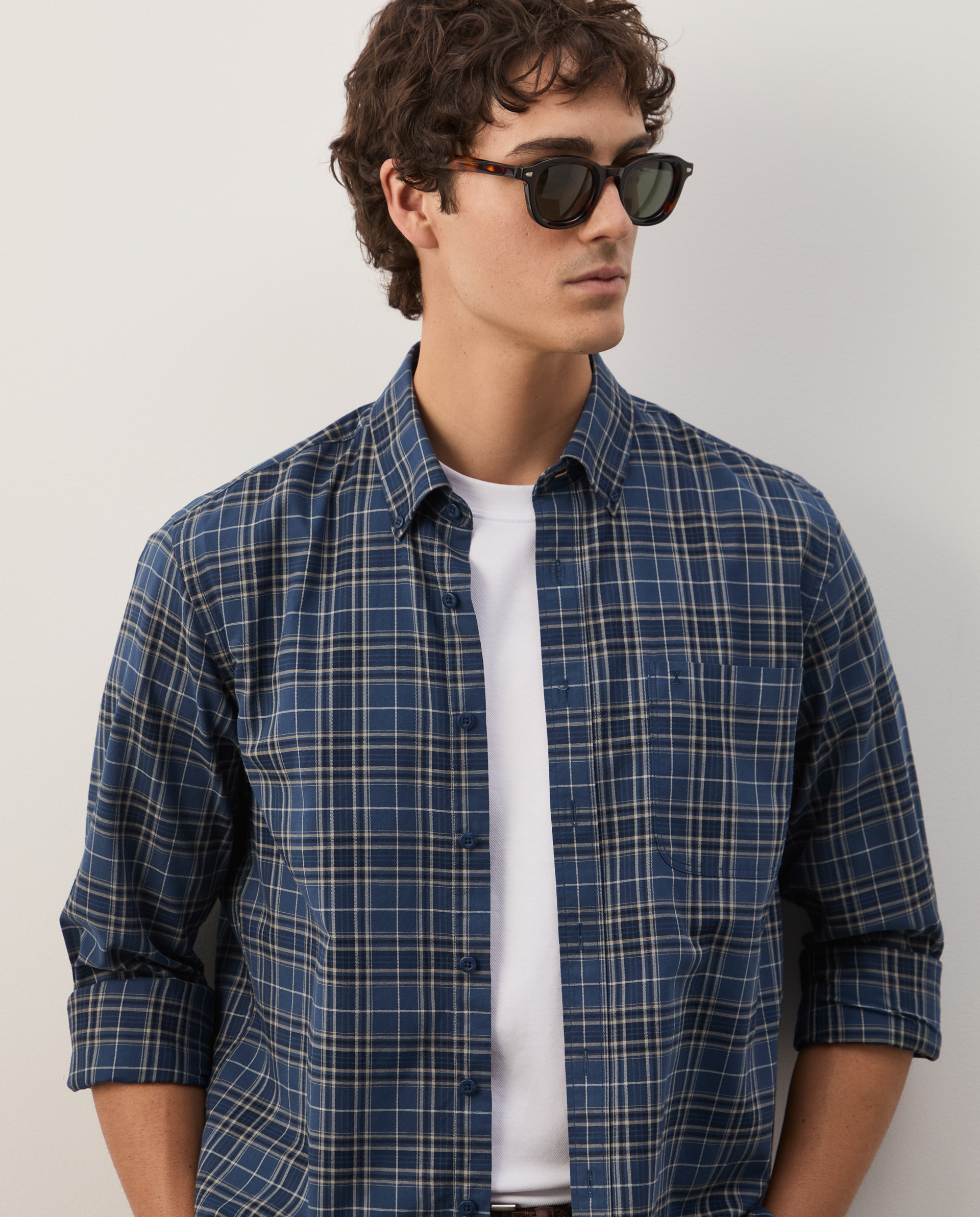 Regular fit plaid shirt