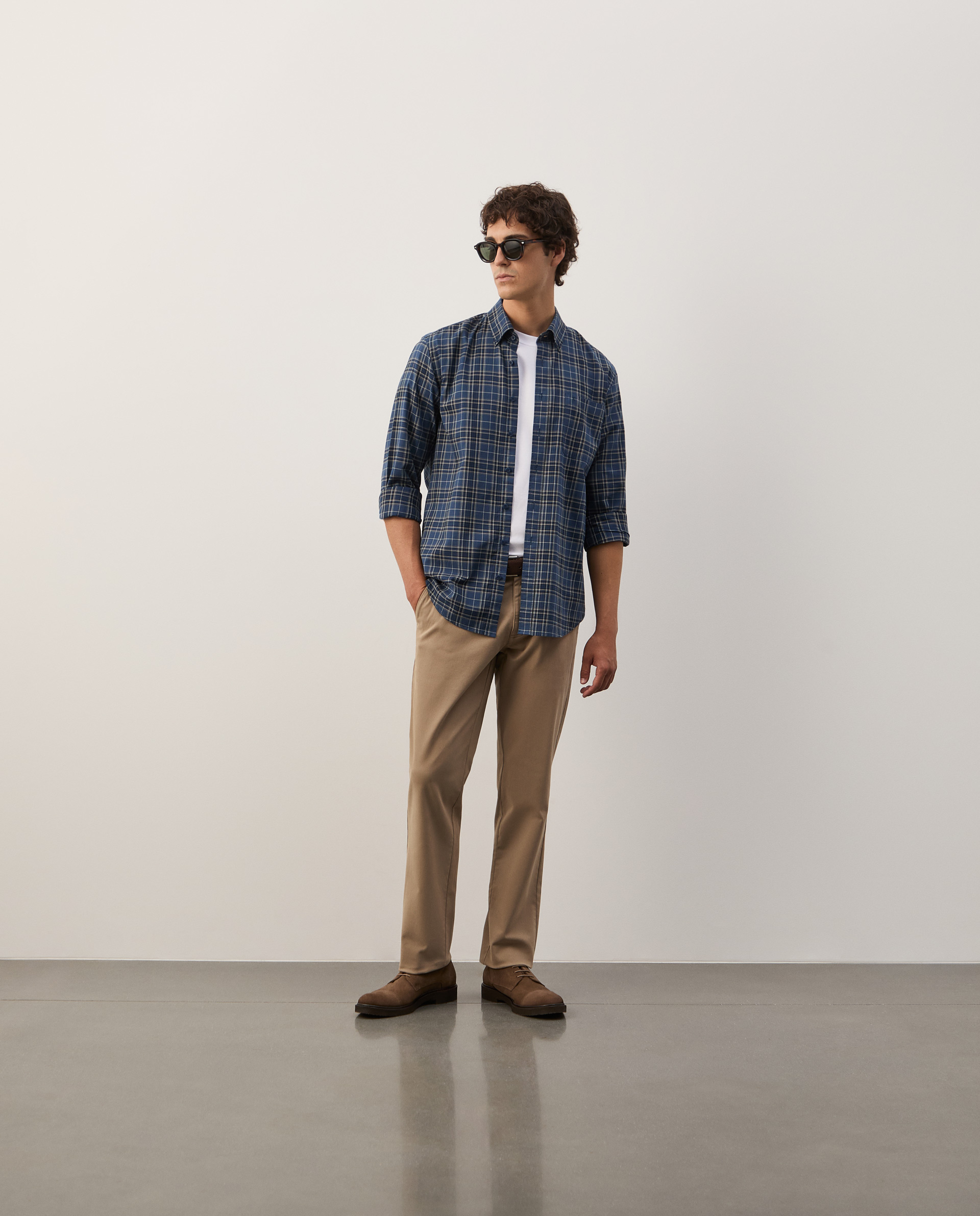 Regular fit plaid shirt