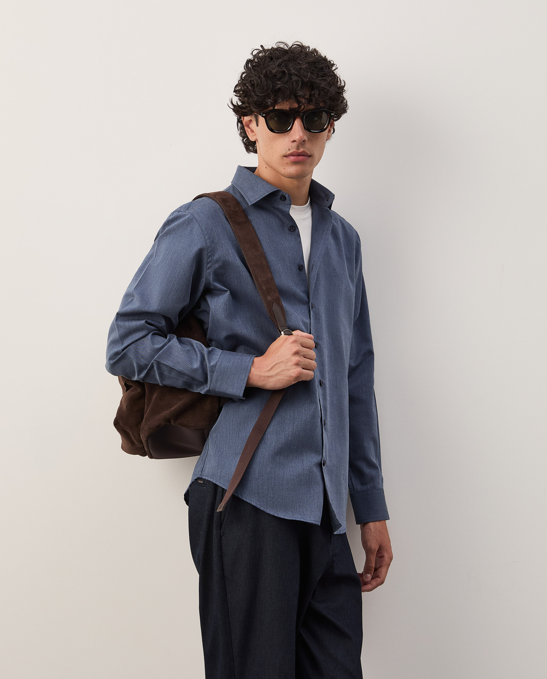 Cotton and lyocell shirt
