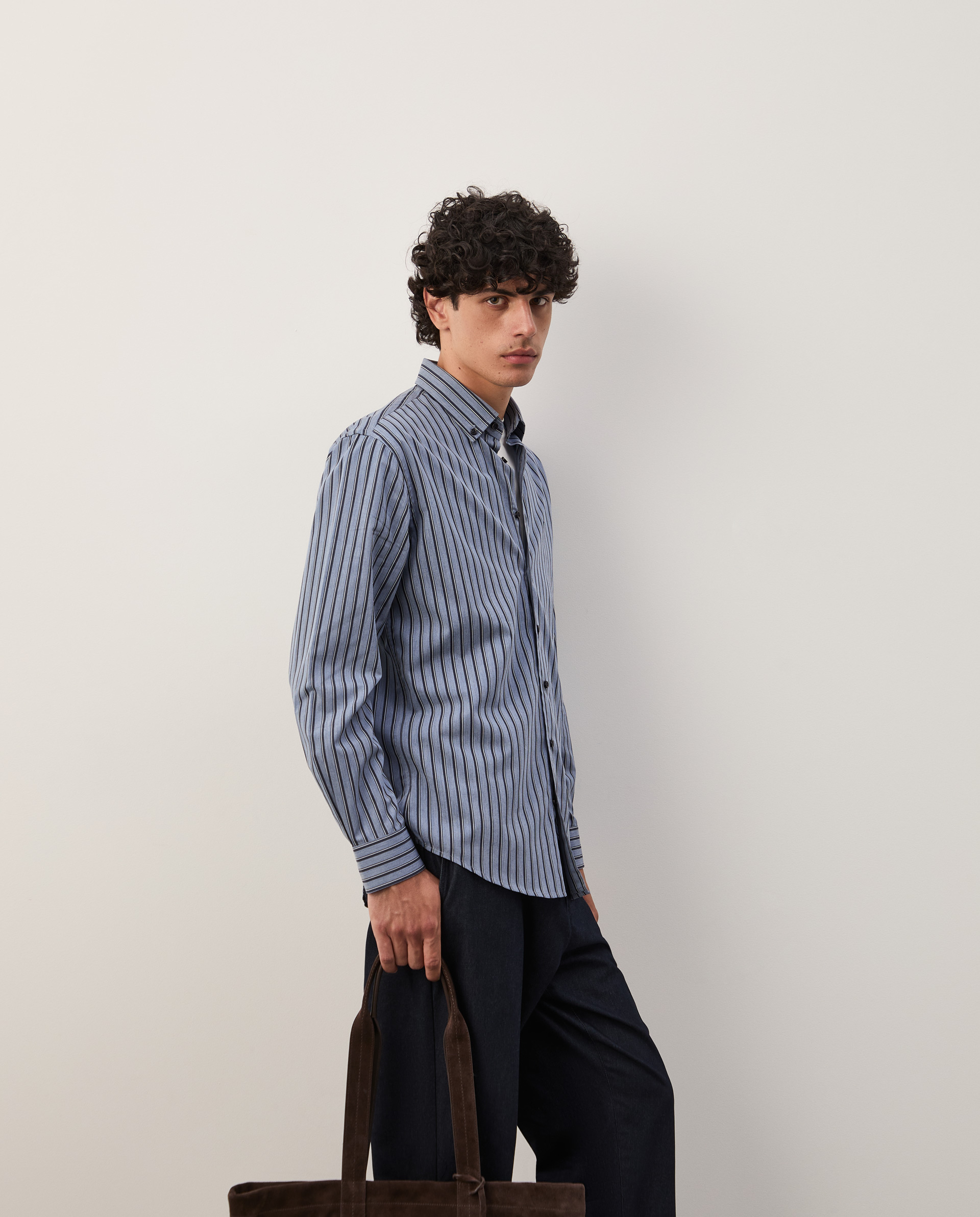 Camisa em algodão e liocel