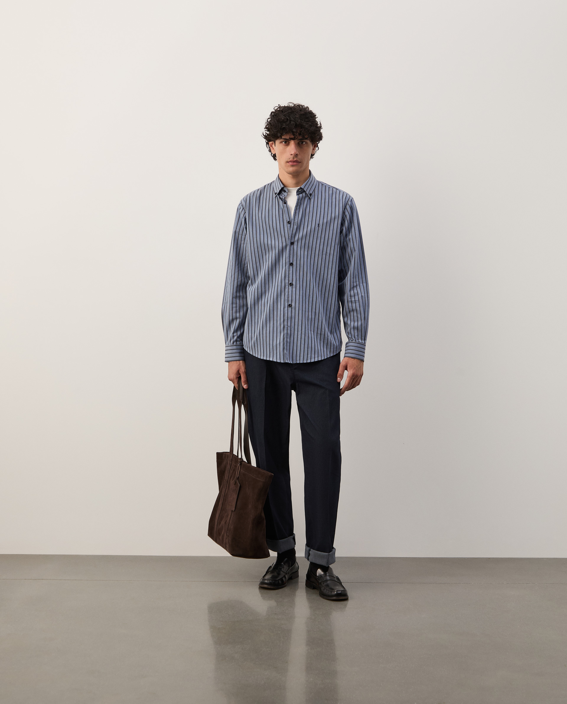 Camisa em algodão e liocel