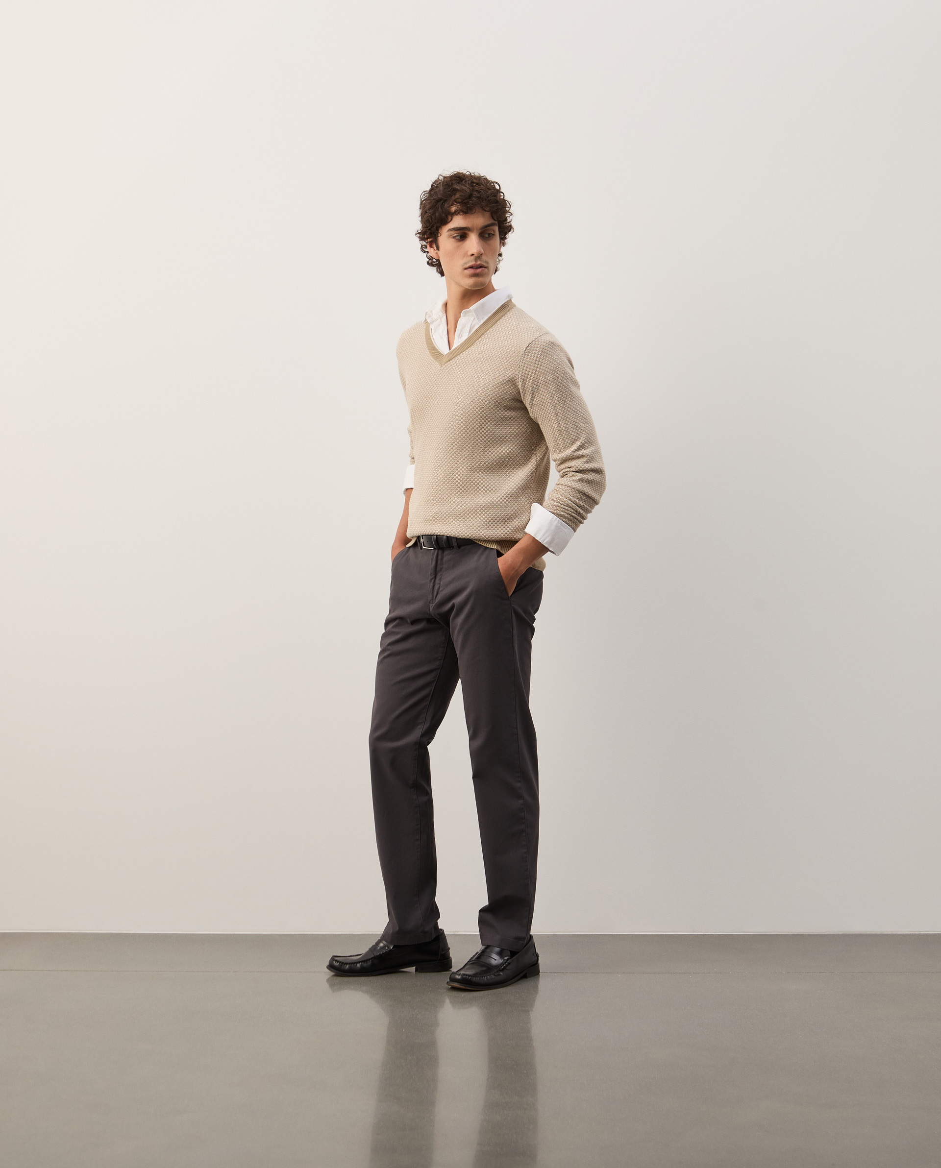 Regular fit chino trousers