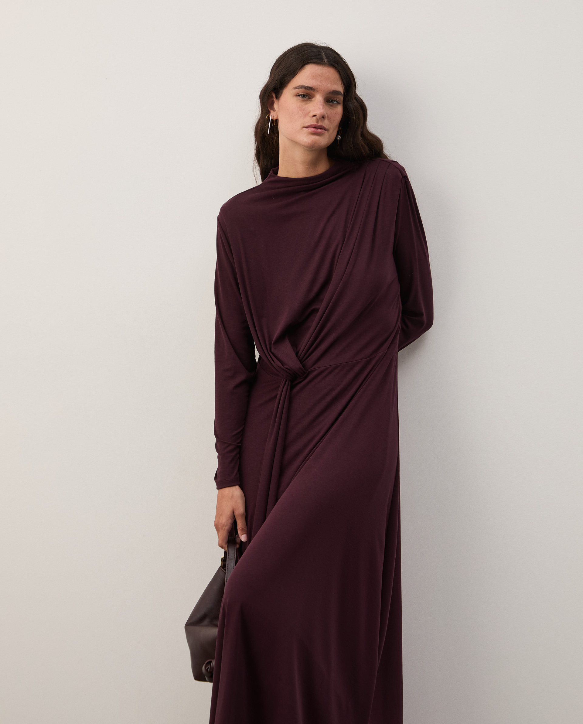 vestido de punto de lyocell