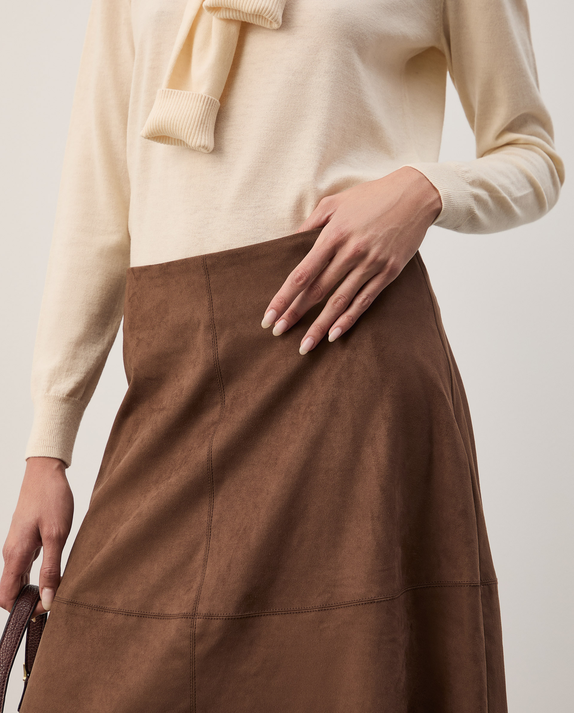 Midi flared skirt