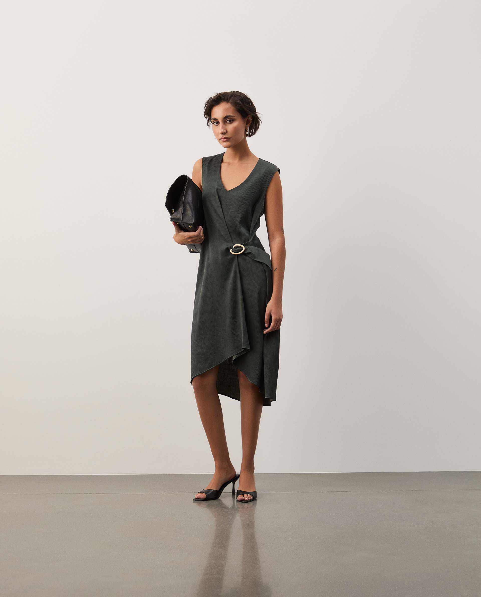 Asymmetrical flowy dress