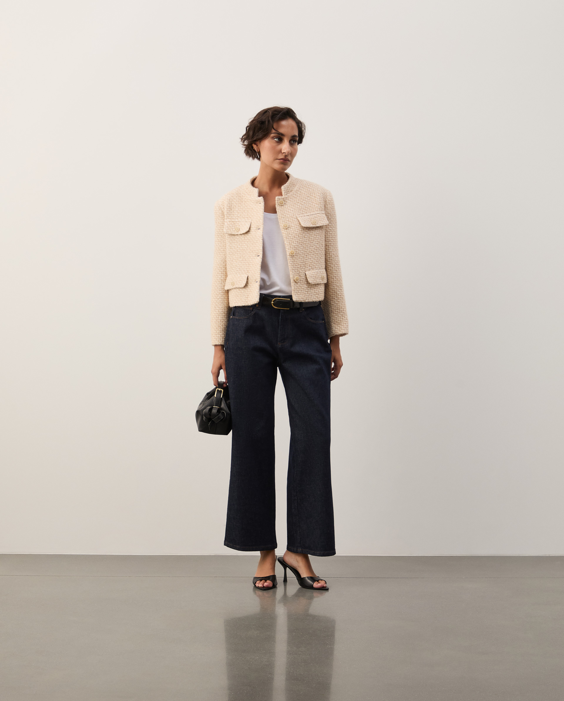 Short tweed jacket