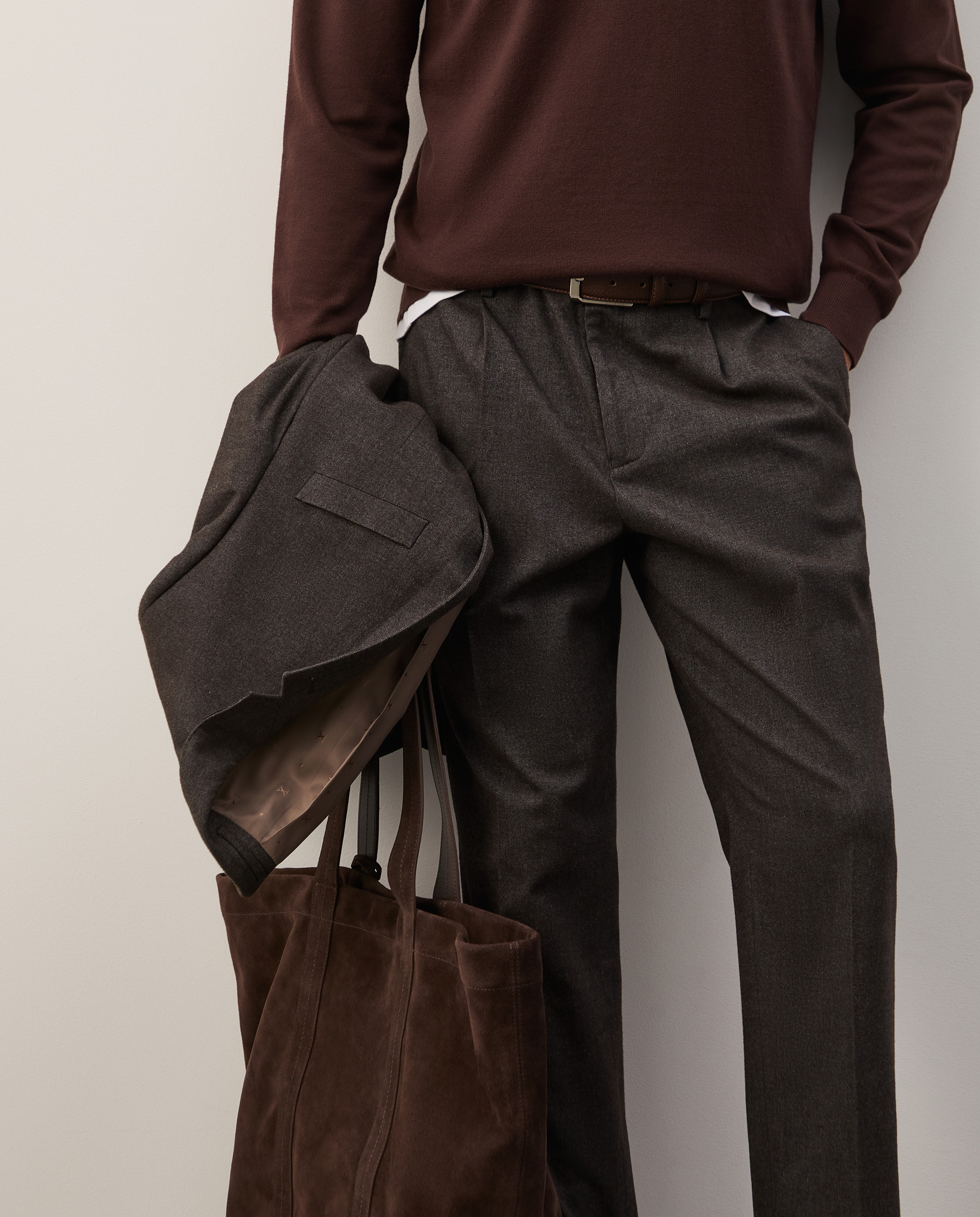 Pantalones clásicos de corte regular
