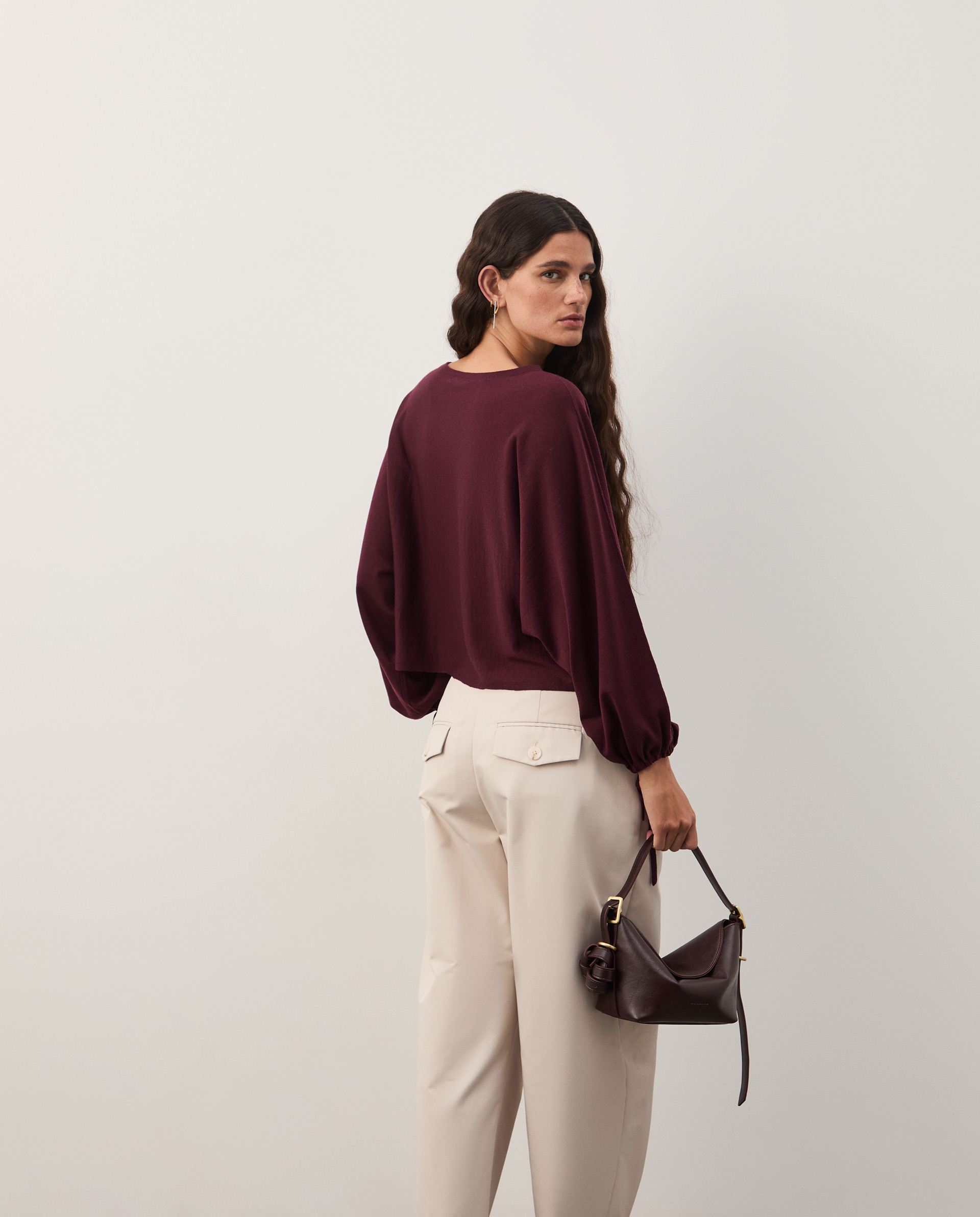 Camisola de malha com lã
